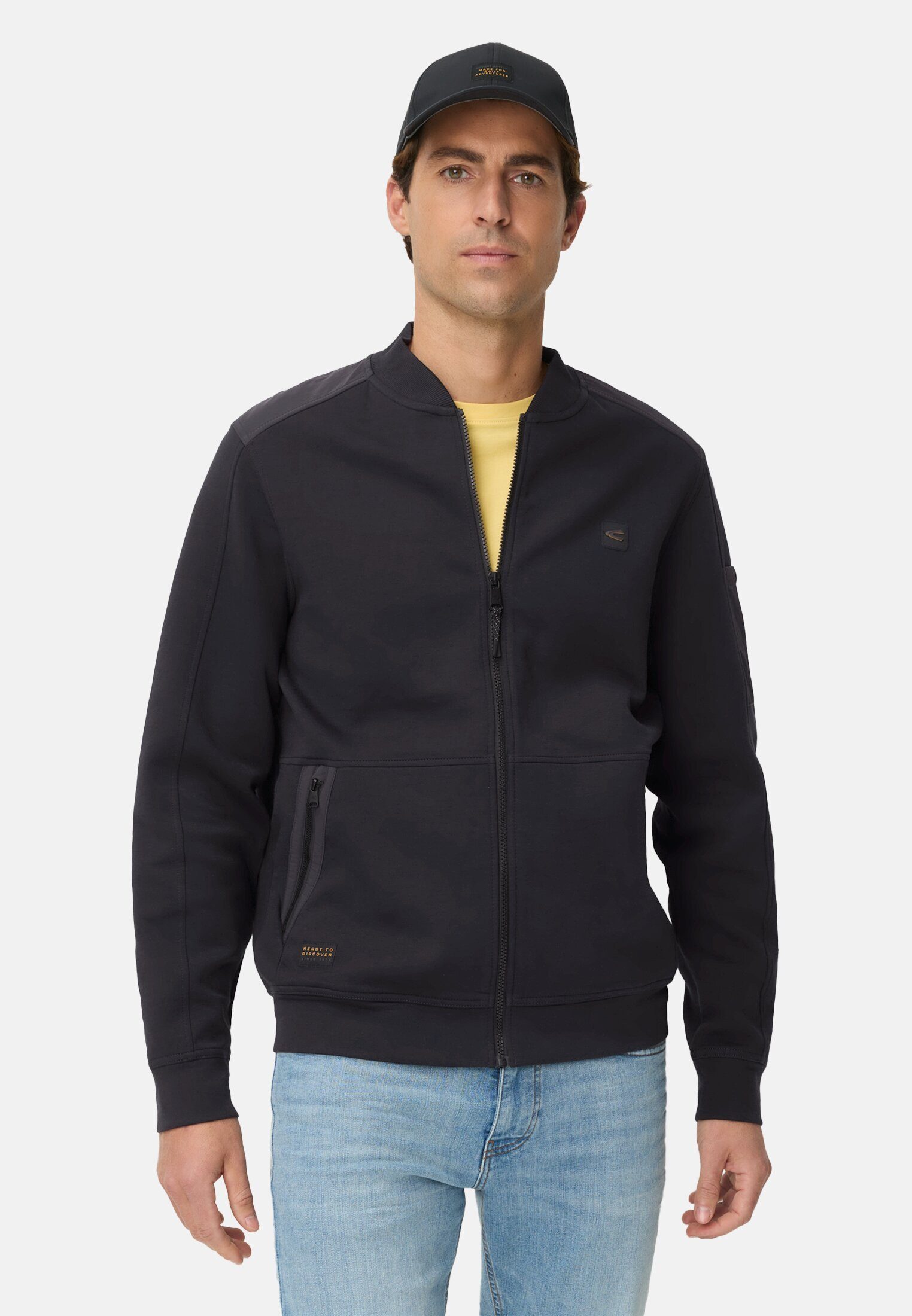 camel active Sweatjacke Sweatjacke mit Reißverschluss Langarm