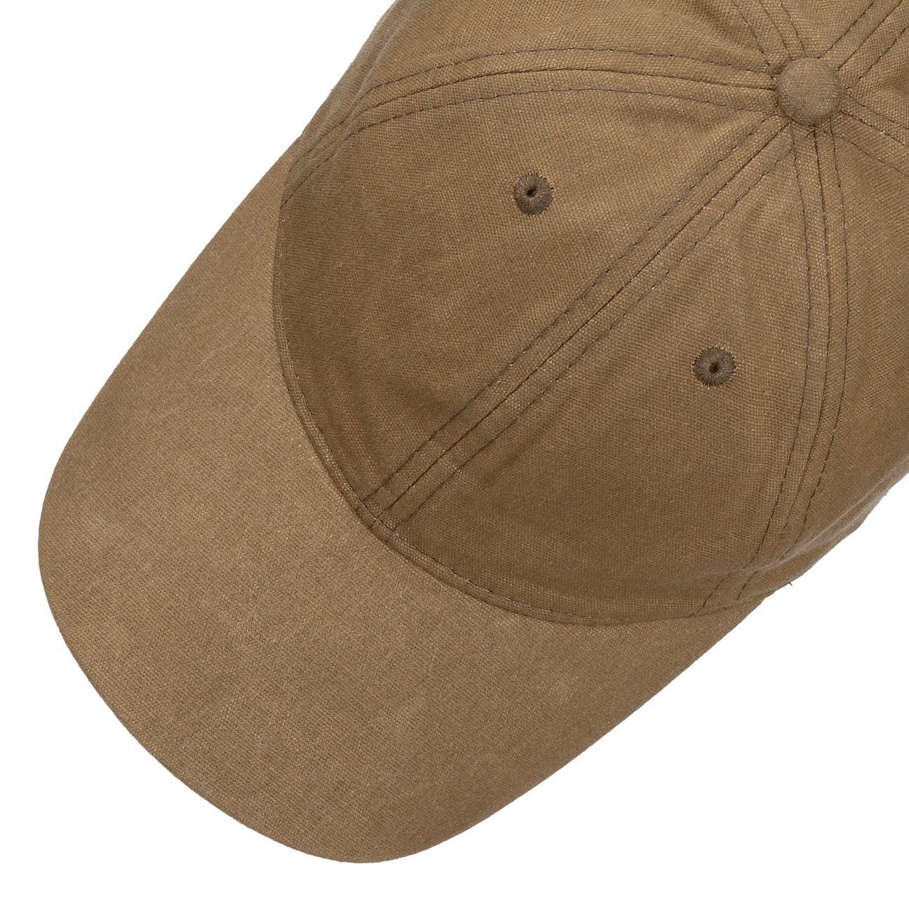 Lipodo Baseball Cap (1-St) Basecap Metallschnalle hellbraun