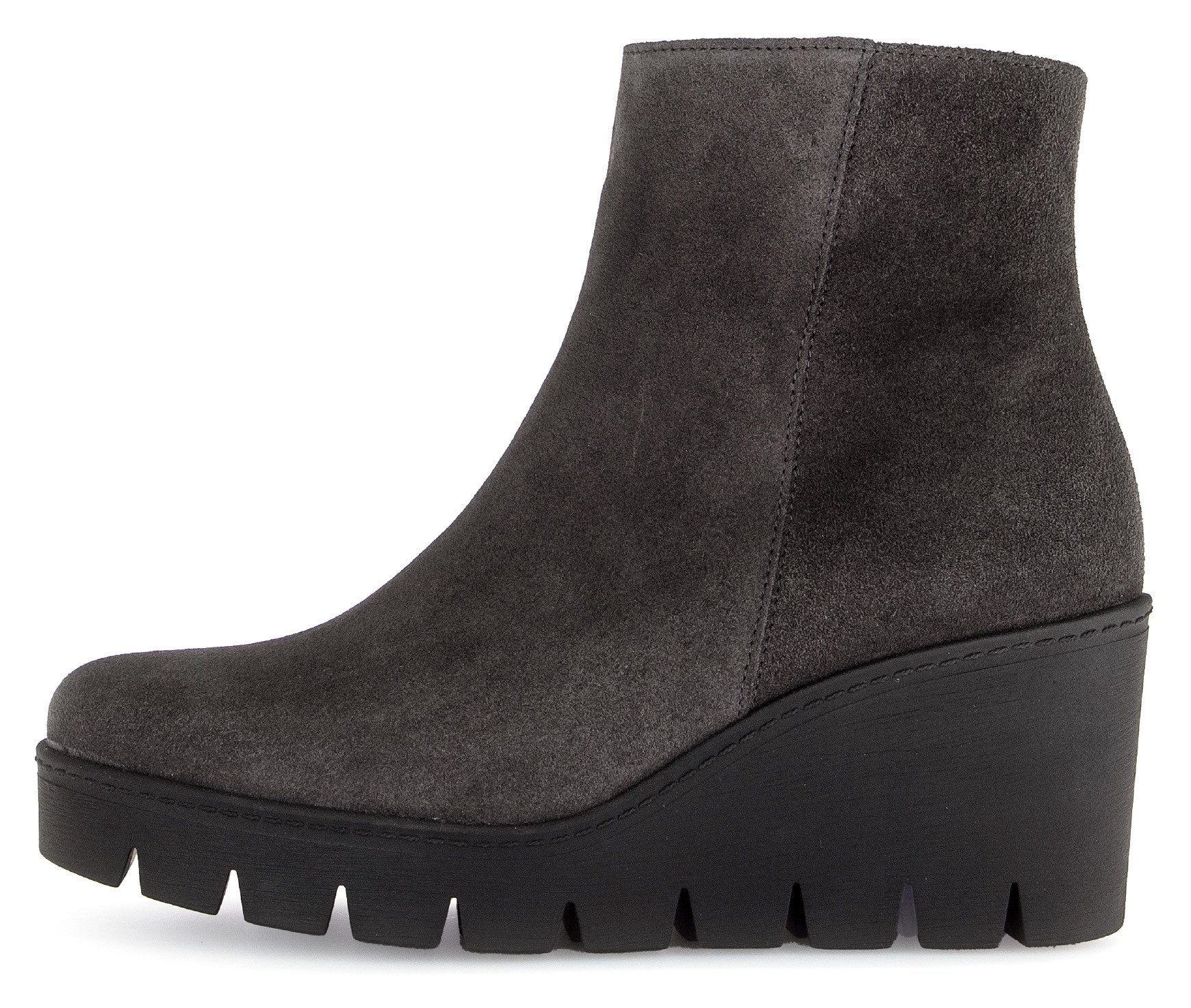 Gabor Stiefelette, Keilabsatz, Ankleboots, Komfortschuh mit seitlicher Ziernaht