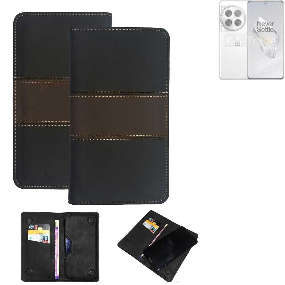 K-S-Trade Handyhülle für OnePlus 12, Hülle Handyhülle Schutzhülle Walletcase Bookstyle Tasche Schutz