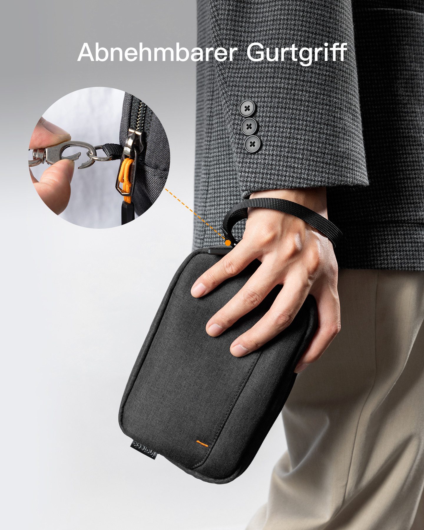 Inateck Taschenorganizer Kabeltasche Elektronik Organizer, Mehrzweck-Zubehörtasche