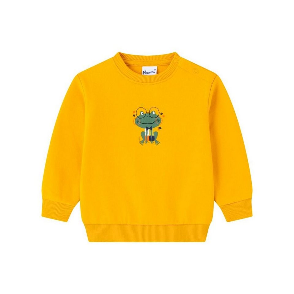suebidou Sweatshirt süßer Pullover gelb mit niedlichem Print für Kleinkinder