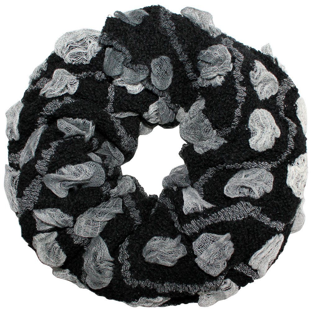 Strickschal Bunte Schlauchschal Winter Schal Damen Flauschig Rundschal Strickschal