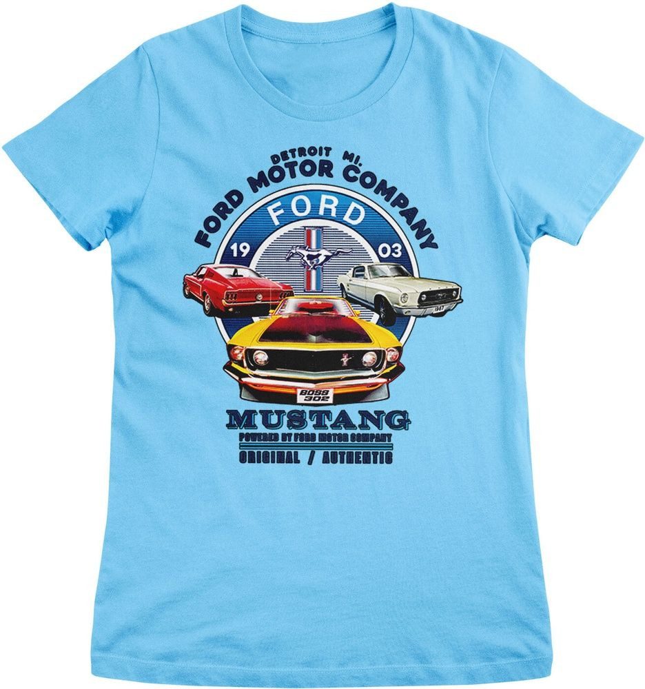 FORD T-Shirt Mustang Circle Girly Tee