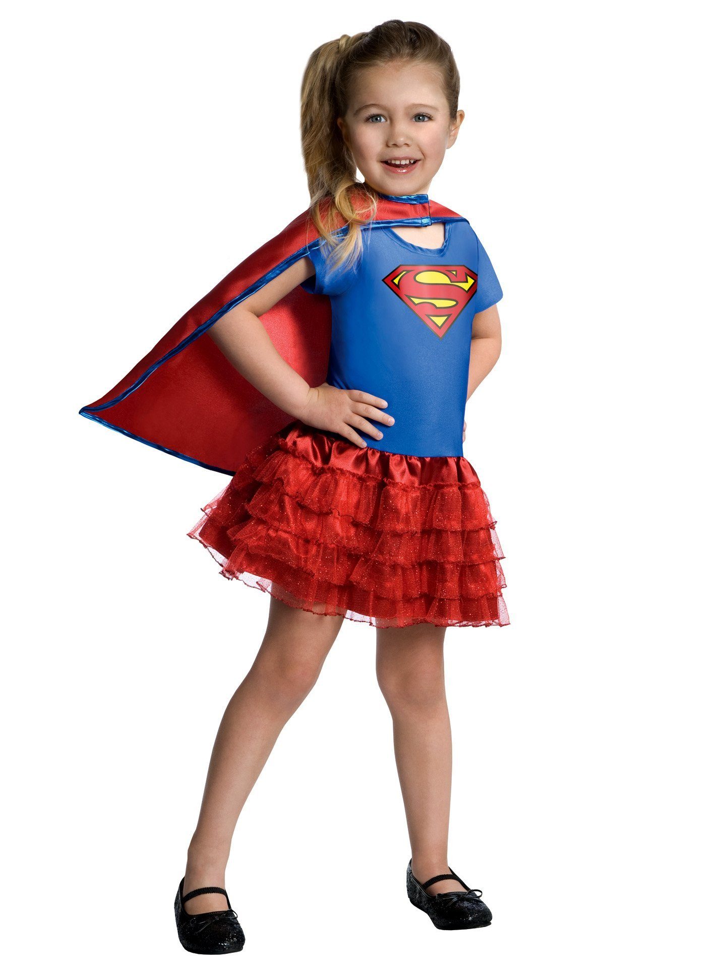 Rubie´s Kostüm Supergirl Kinderkostüm Ballerina Fasching Karneval, Tutukleid für kleine Superheldinnen