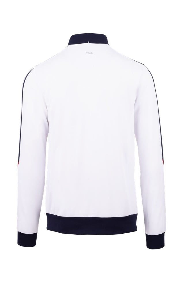 Fila Tennisjacke Manuel (Stehkragen, 100% Polyester) weiss/navy Herren günstig online kaufen