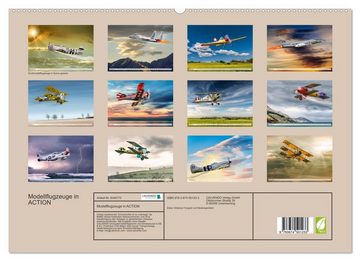 CALVENDO Wandkalender Modellflugzeuge in ACTION (Premium, hochwertiger DIN A2 Wandkalender 2023, Kunstdruck in Hochglanz)
