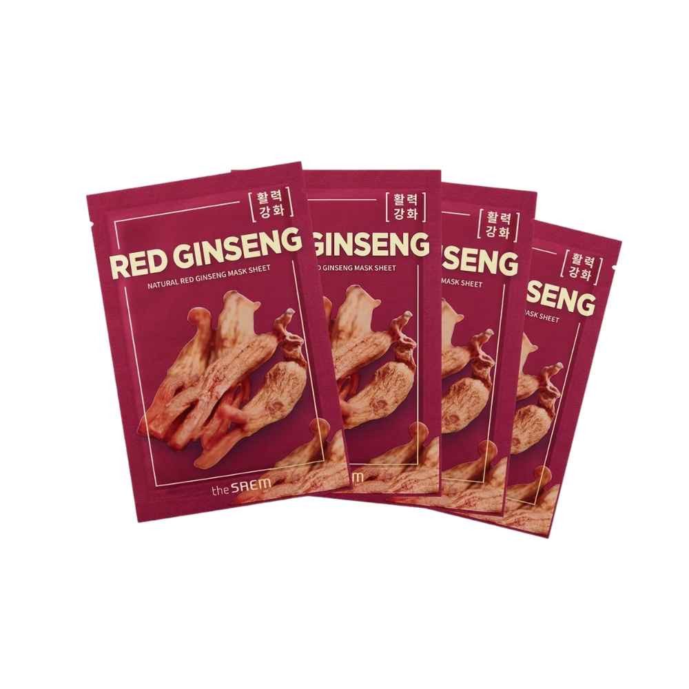 The Saem Gesichtsmaske THE SAEM, Natural Red Ginseng Mask Sheet - 1 Sheet
