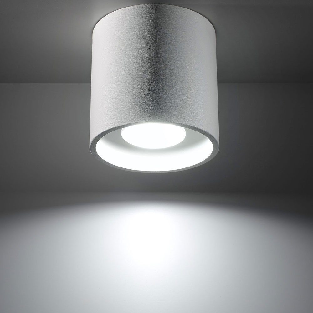 etc-shop LED Lampe Aufbauleuchte Aufbauspot Aufbaustrahler Leuchtmittel nicht Aufputz inklusive, Decke Einbaustrahler, weiß GU10