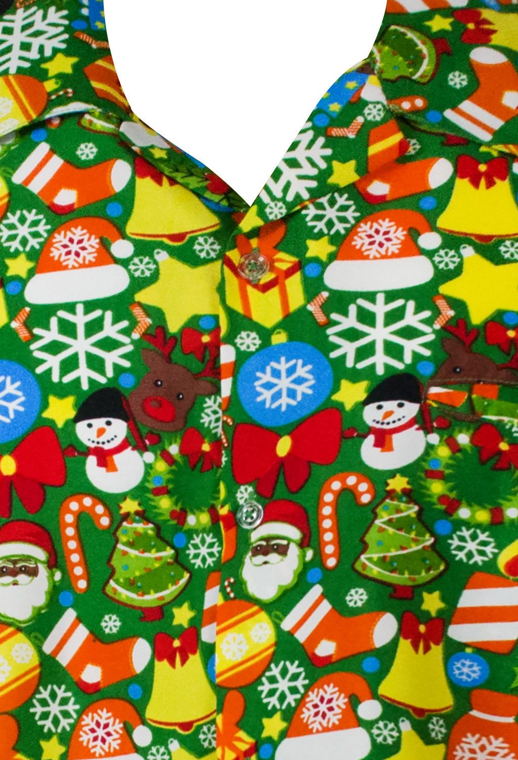 King Kameha Hawaiihemd Christmas Allover Kurzarm günstig online kaufen