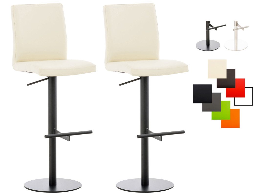 CLP Barhocker Cadiz Kunstleder (Set, 2er), Kunstleder, höhenverstellbar, bis 240 kg