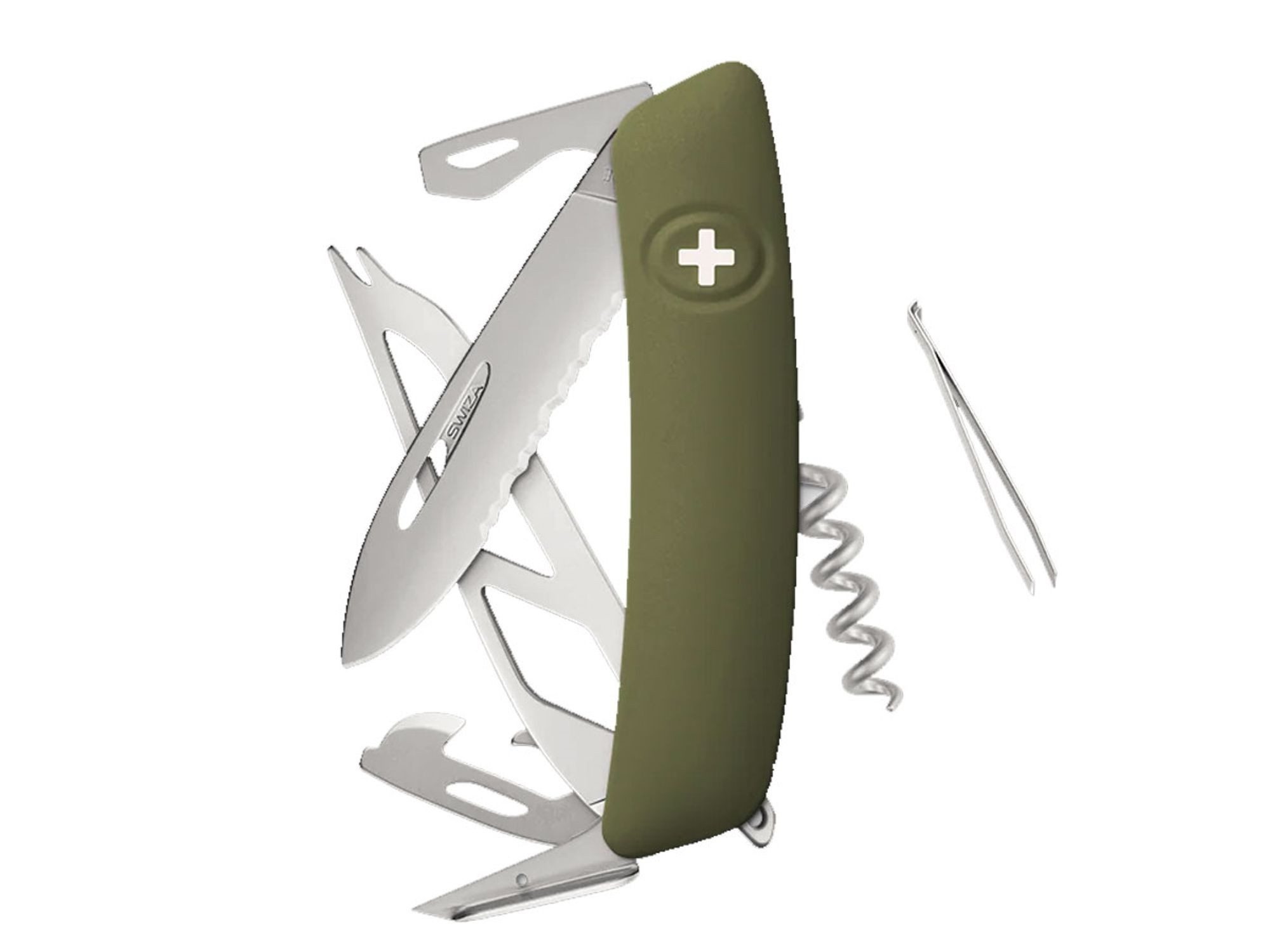 SWIZA Taschenmesser Swiza CH05TR AM Cheese Olive KCR.0056.1050