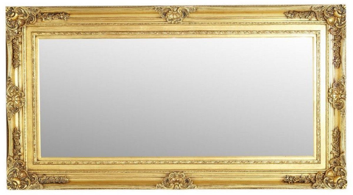 - Casa Barockspiegel Rechteckiger Spiegel Gold Stil - Prunkvolle Spiegel Barock Wohnzimmer Antik Garderoben Spiegel - Padrino - Wandspiegel Möbel Barock