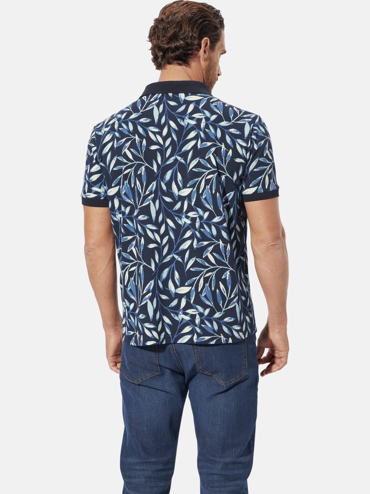 Babista Poloshirt GARRIN mit Blätteraufdruck