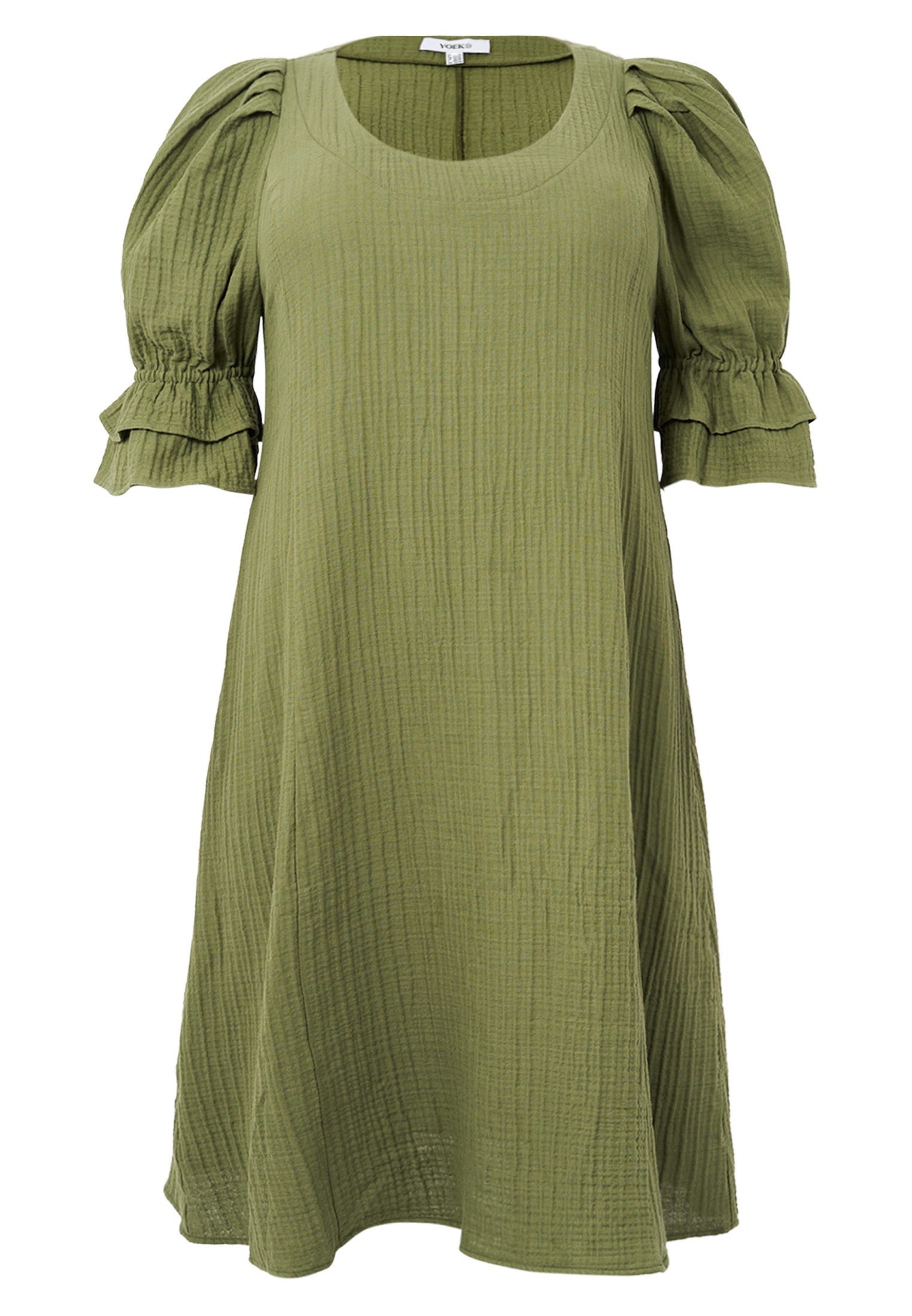 YOEK A-Linien-Kleid Damen Kleid mit kurzarm günstig online kaufen