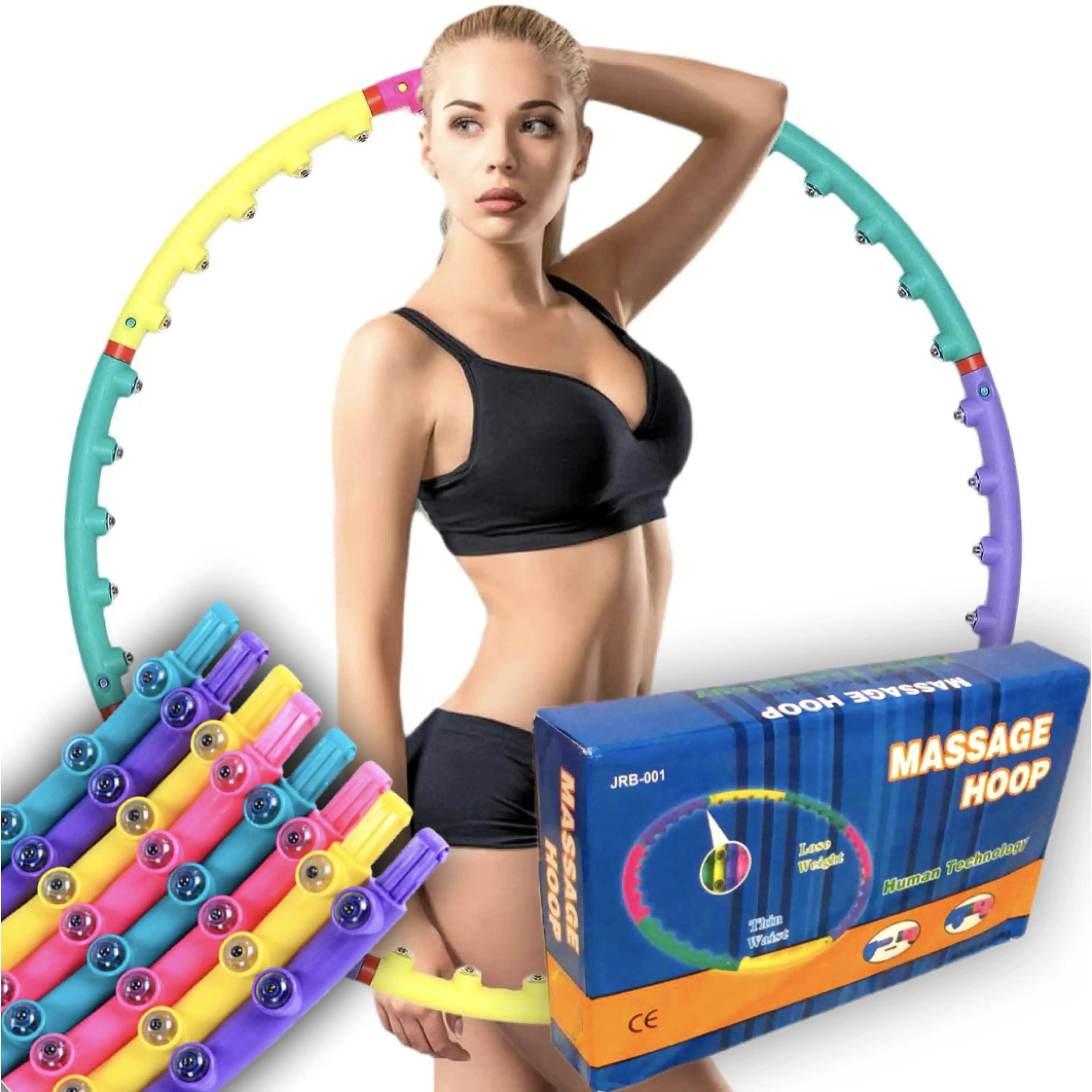 Sport-Knight® Hula-Hoop-Reifen Hula Hoop Reifen Premium, Magnet-Massage-Noppen (mit oder ohne Trainingsbuch erhältlich)
