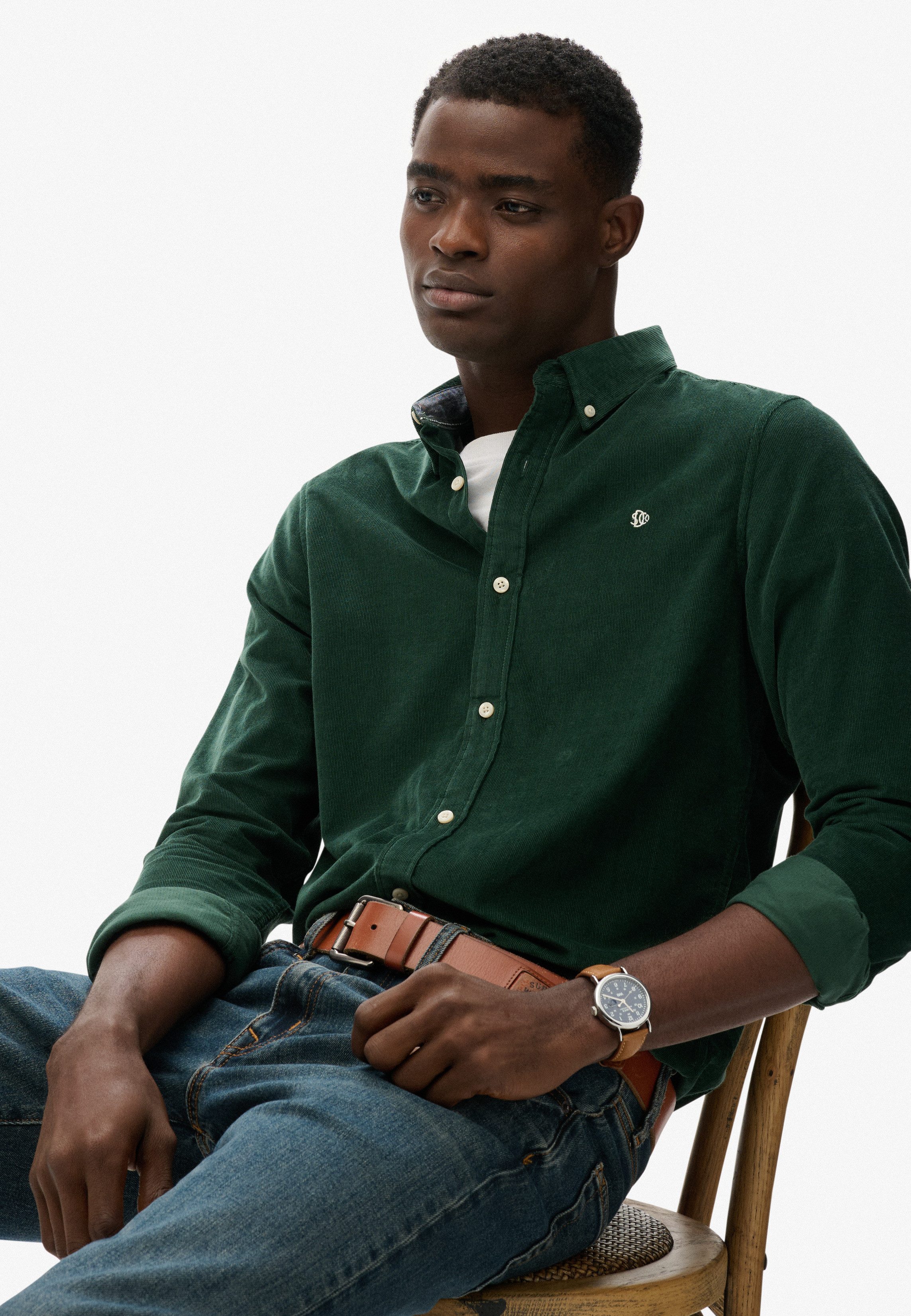 Superdry Langarmhemd CLASSIC NEEDLE CORD SHIRT günstig online kaufen