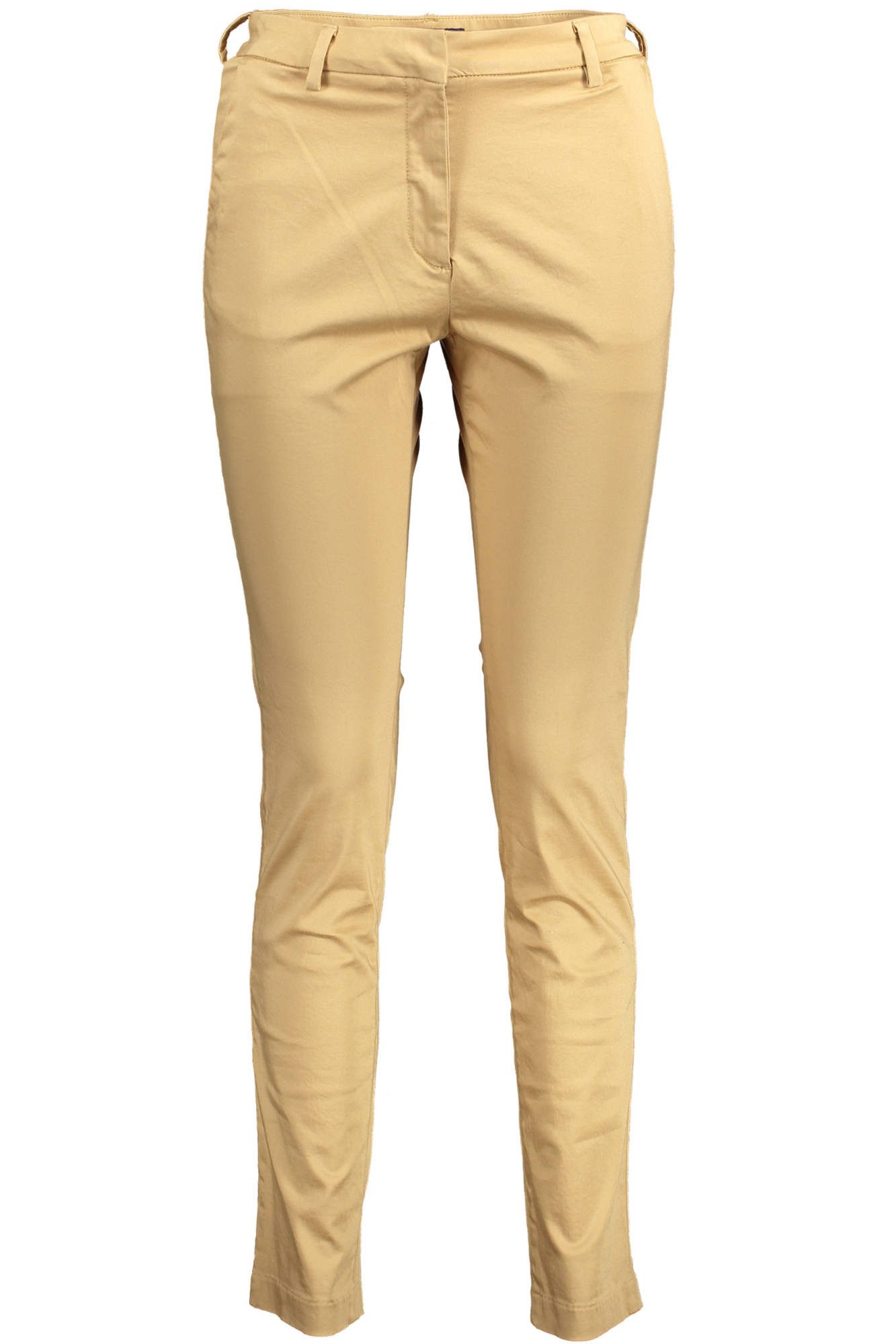 Gant 5-Pocket-Hose Elegante Damenhose Beige mit 4 Taschen & Logo - Perfekt für jeden Anl