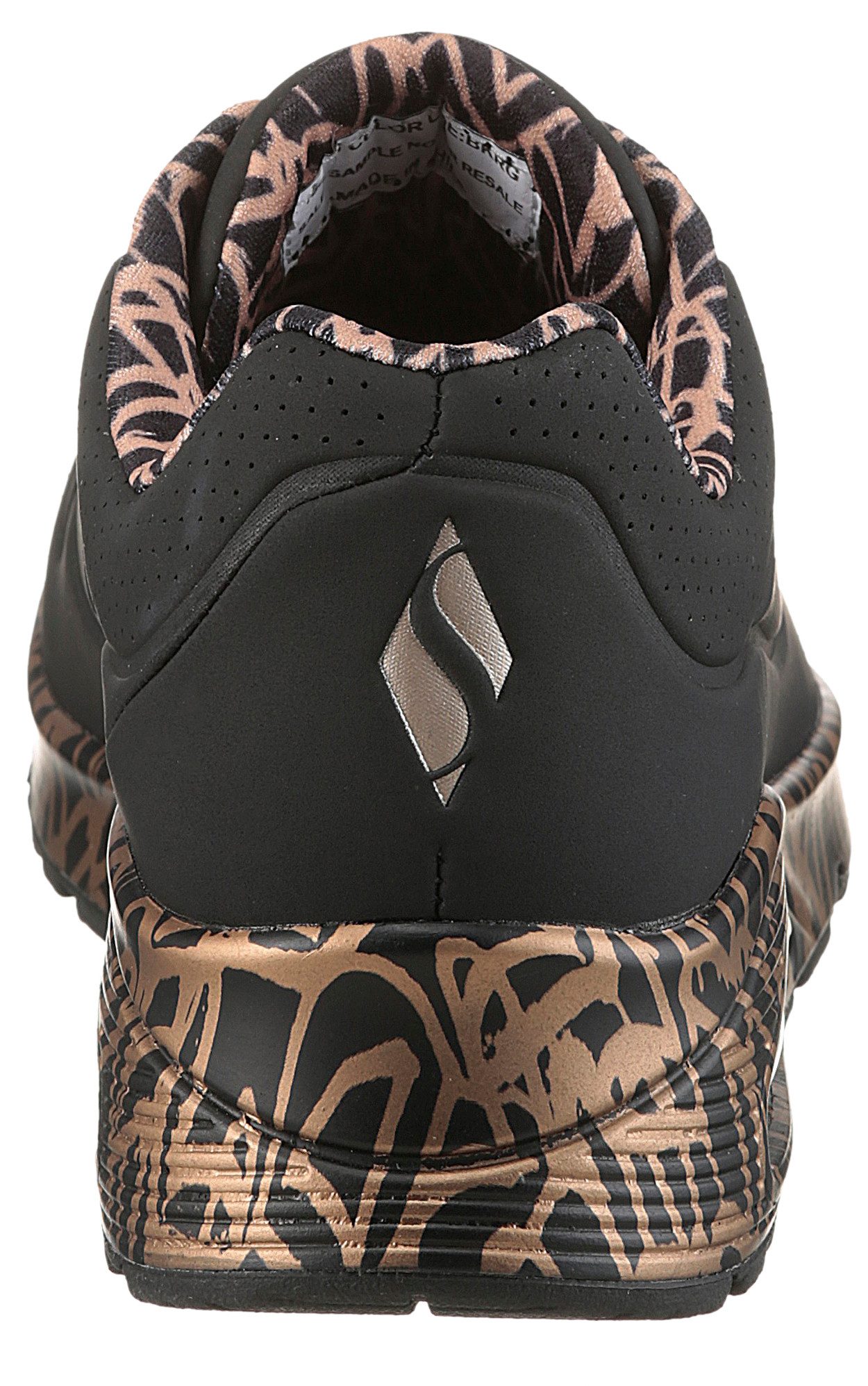 Skechers UNO-LOVING LOVE Wedgesneaker Freizeitschuh, Halbschuh, Schnürschuh mit coolem Graffiti-Print – Bild 3 von 5
