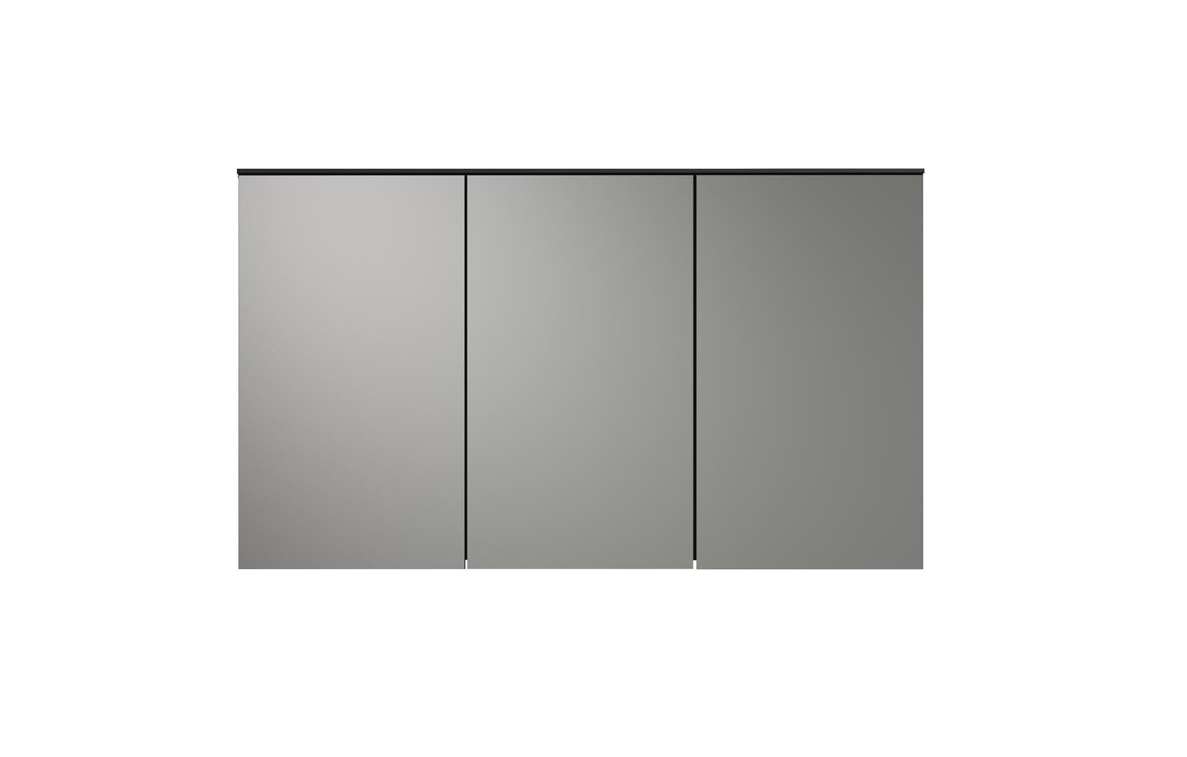ebuy24 Badezimmerspiegelschrank Synnax Spiegelschrank Bad 3 Spiegeltüren grau.