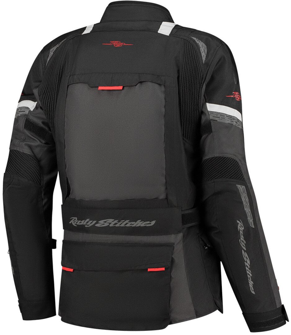 Rusty Stitches Motorradjacke Cliff Wasserdichte Motorrad Textiljacke