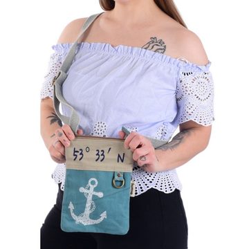 Sunsa Umhängetasche Maritim Umhängetasche. Vegan Crossbody Bag Canvas Damen Schultertasche