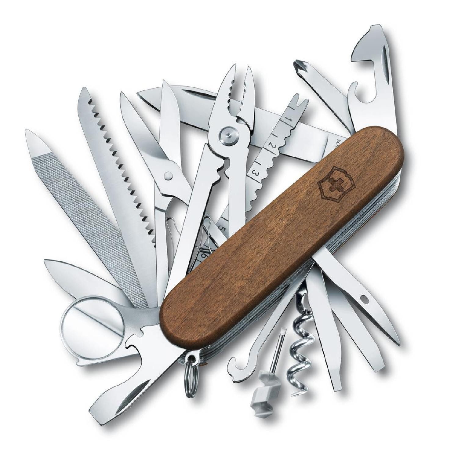 Victorinox Taschenmesser Victorinox Swiss Champ Wood, Nussbaumholz