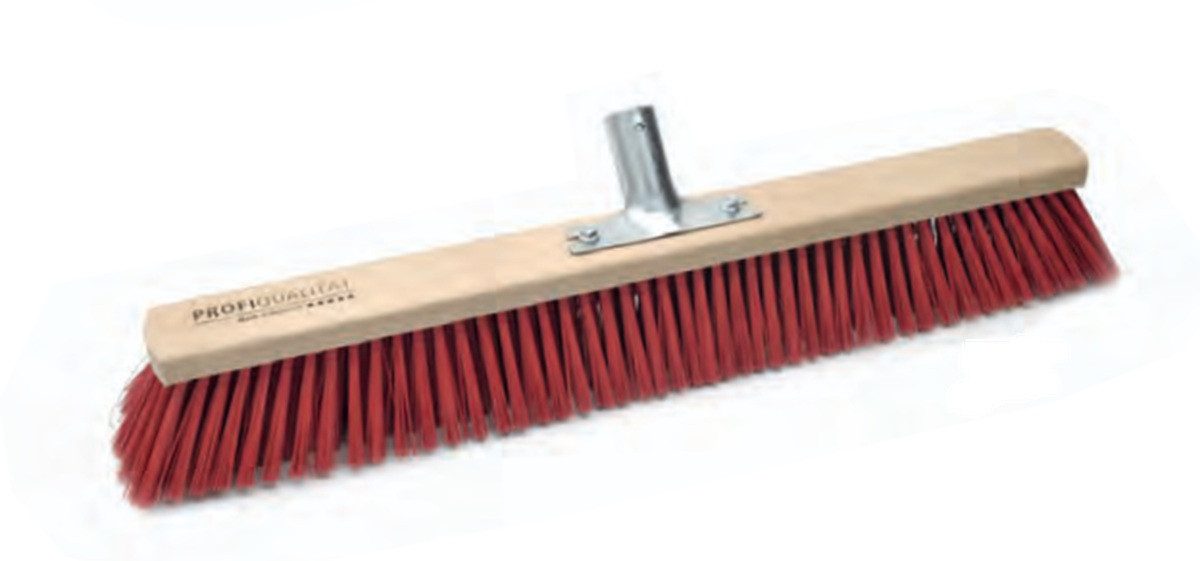SOREX Straßenbesen Sorex Profi-Saalbesen 60cm Elaston rot mit 28mm Metallhalter 26616