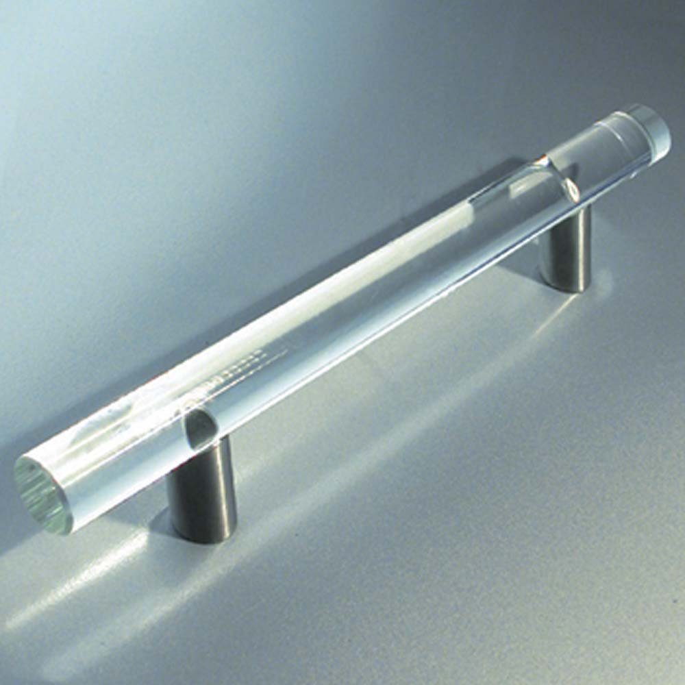 Kadisha Griff Möbelgriff Glas Kristall klar 200mm Edelstahl