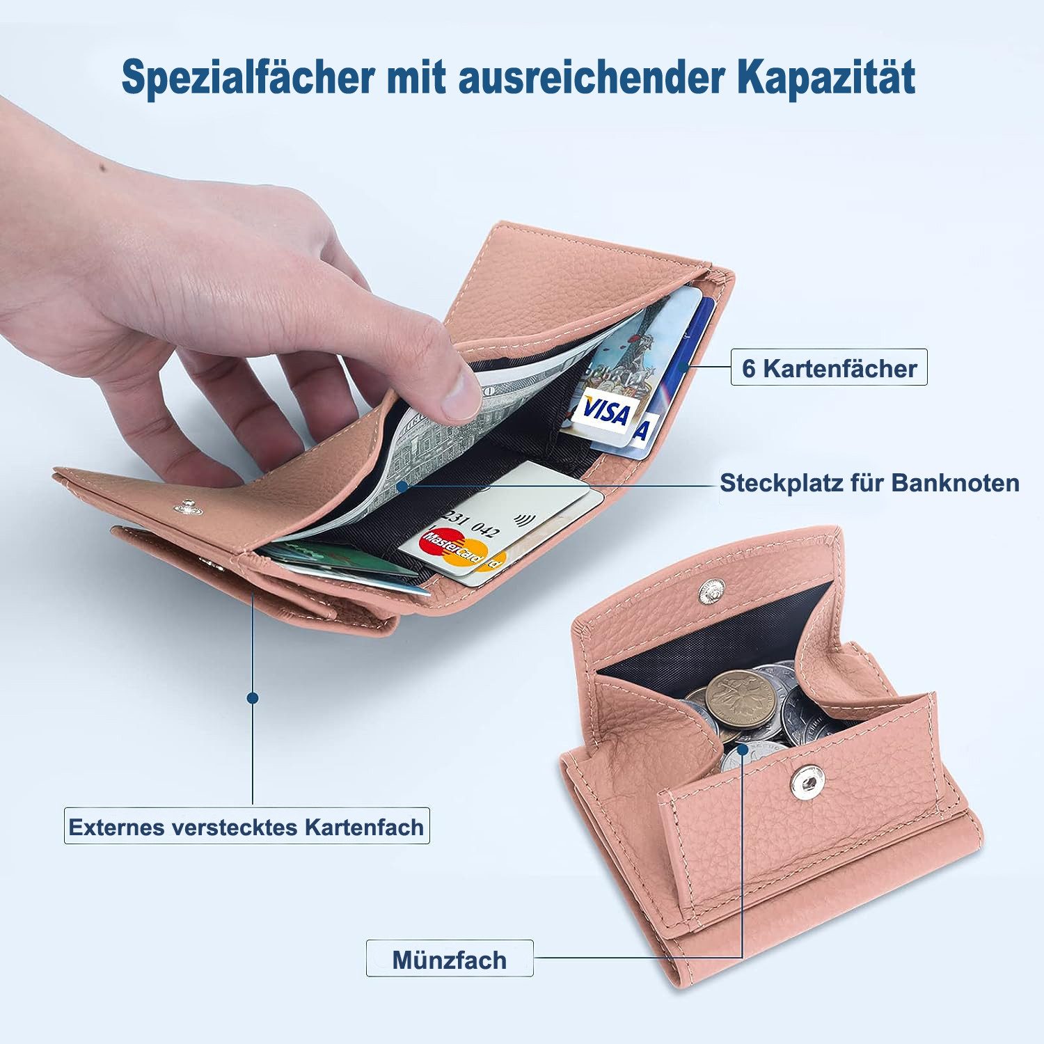 Coonoor Geldbörse Schlichte kleine Geldbörse aus günstig online kaufen