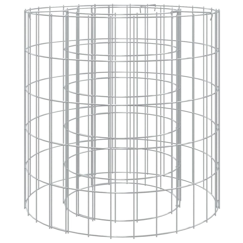 Feuerkorb Gabionen-Feuerstelle Ø 50 cm Verzinktes Eisen