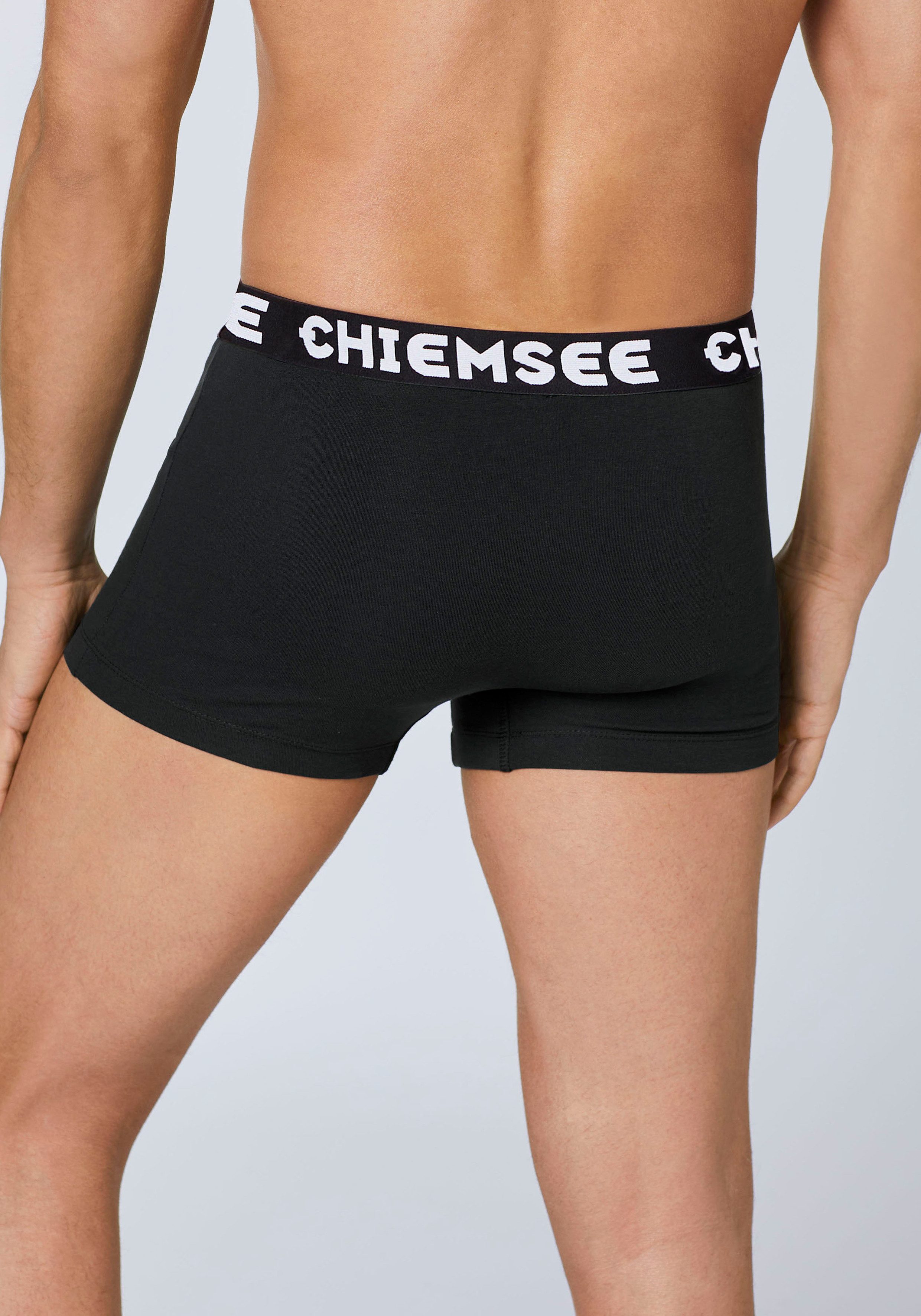 Chiemsee Boxershorts (Packung, 5-St) aus Baumwollmischung, elastischer Logobund