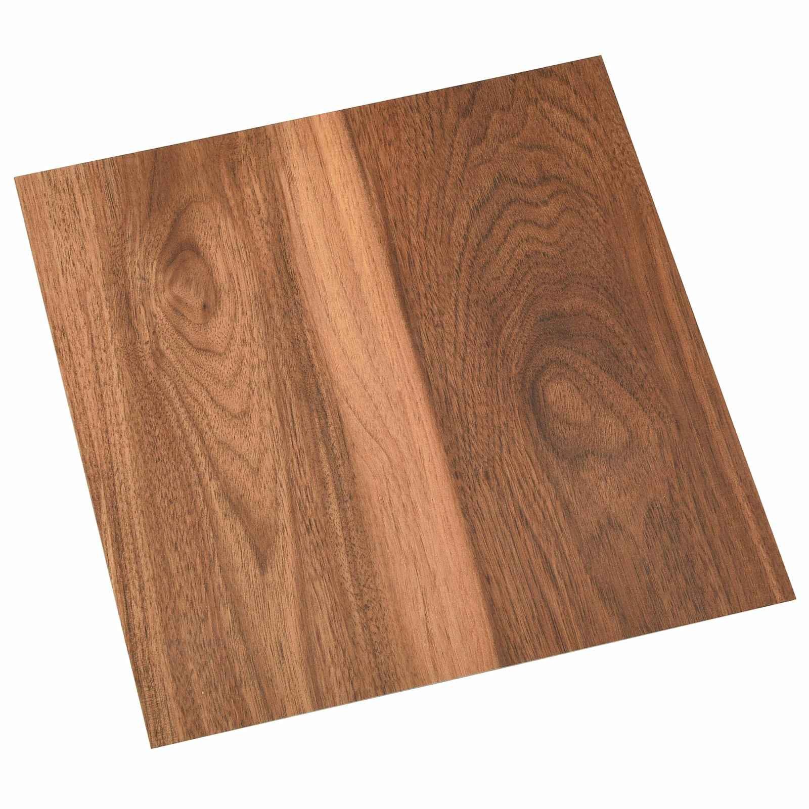 vidaXL Teppichboden Selbstklebende Bodenplanken Holzfarbe 30,5 x 30,5 cm 20 Stk., Quadratisch, Höhe: 0.15 mm