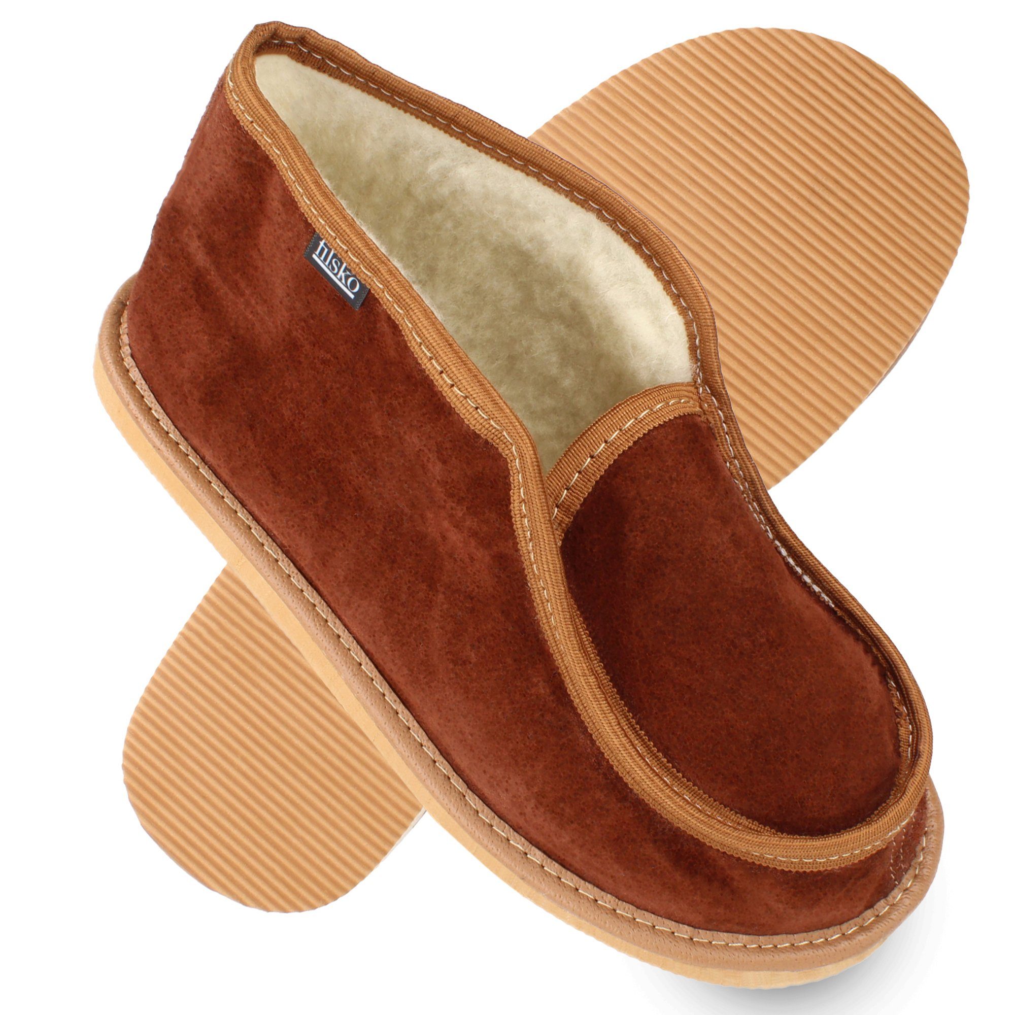 filsko Visby Veloursleder Mokassins Домашняя обувь Женщинам & Herren Hausschuh Velours