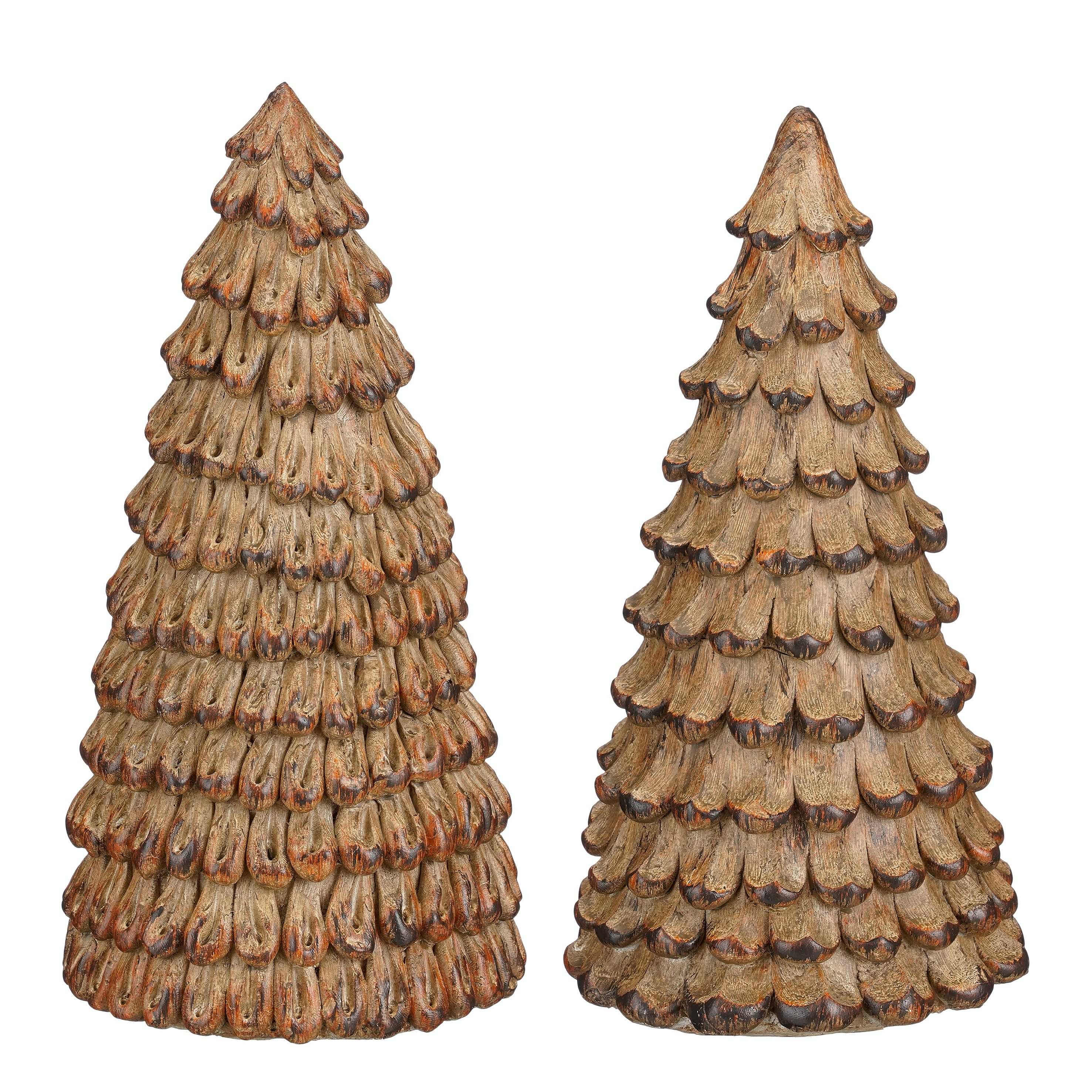 edelman Dekoobjekt Mica, 1 x Baum, braun, sortiert, Weihnachtsbaum, h23xd12,5cm, 1178987
