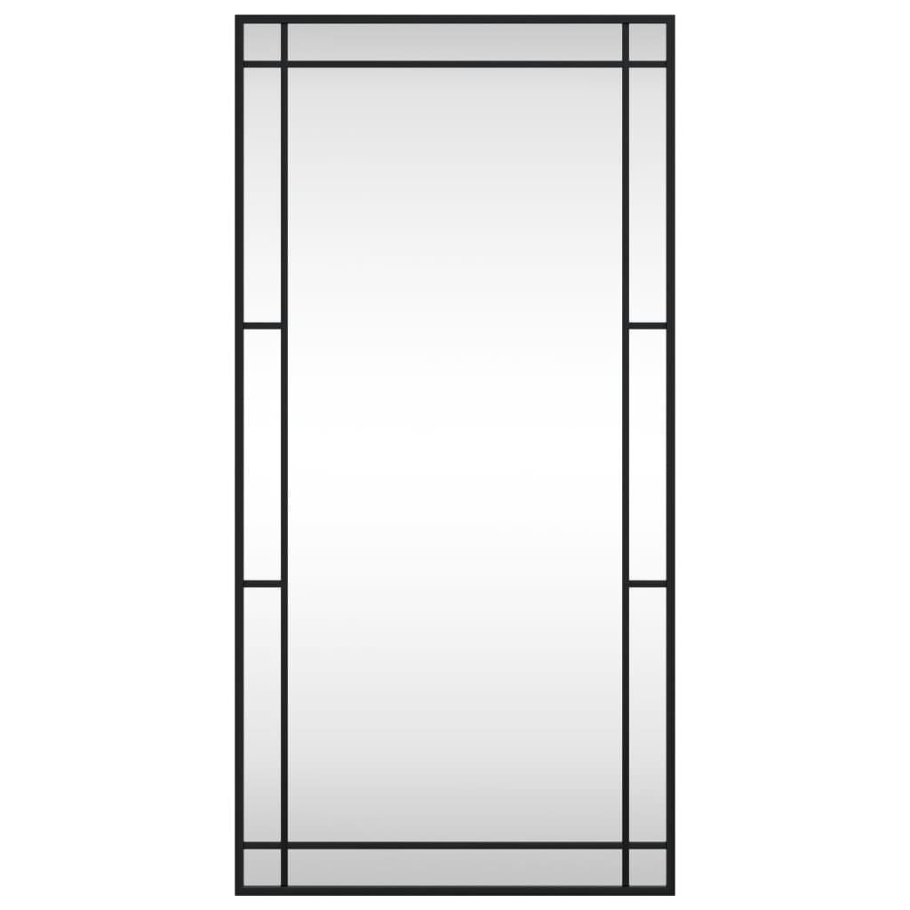 Rechteckig (1-St) Eisen Spiegel Wandspiegel 50x100 vidaXL Schwarz cm