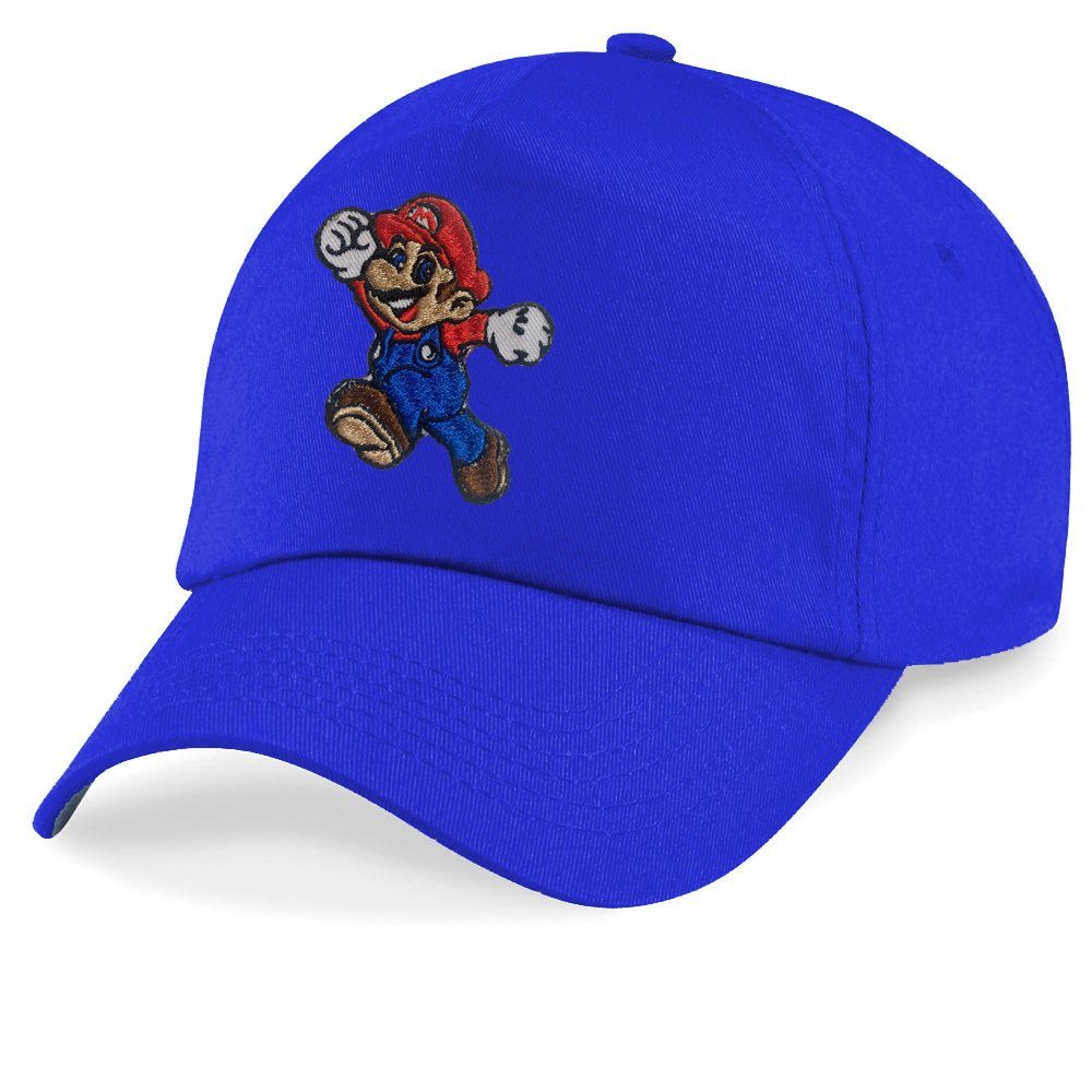 Cap Royalblau One Size Baseball Luigi Super Kinder Nintendo Klempner Brownie & Blondie Patch Mario Stick