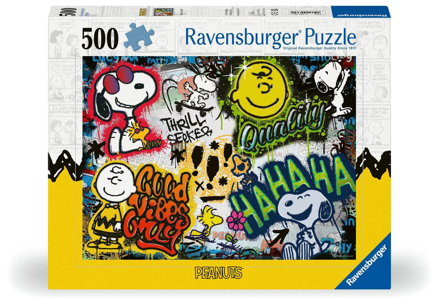 Ravensburger Puzzle Erwachsenenpuzzle 500 Teile - Peanuts Graffiti, 500 Puz günstig online kaufen