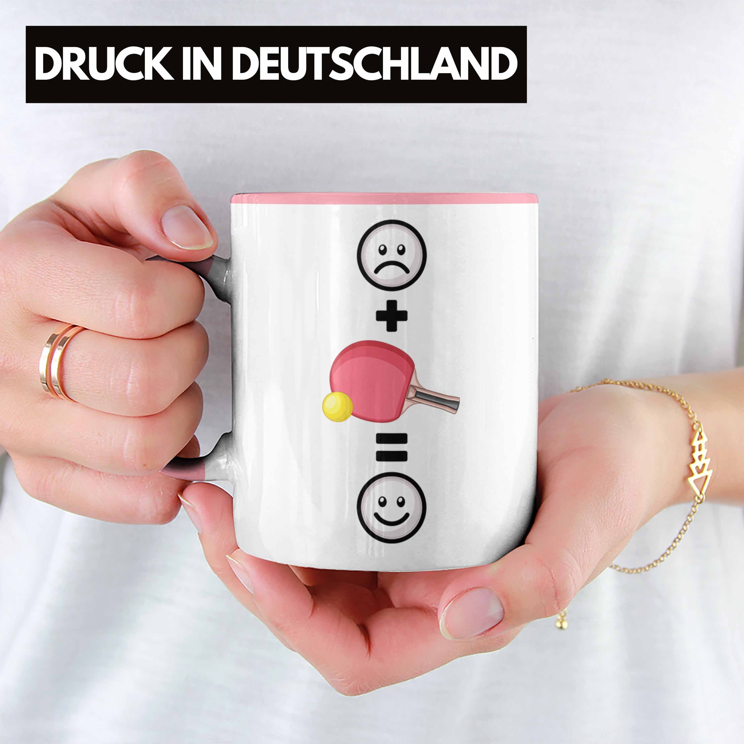 Trendation Rosa Lustige Tasse Trainer Tasse Ges für Tischtennis-Spieler Geschenk Tischtennis