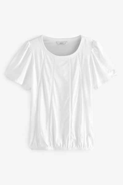 Next T-Shirt T-Shirt mit Rundhalsausschnitt und Ballonsaum (1-tlg)