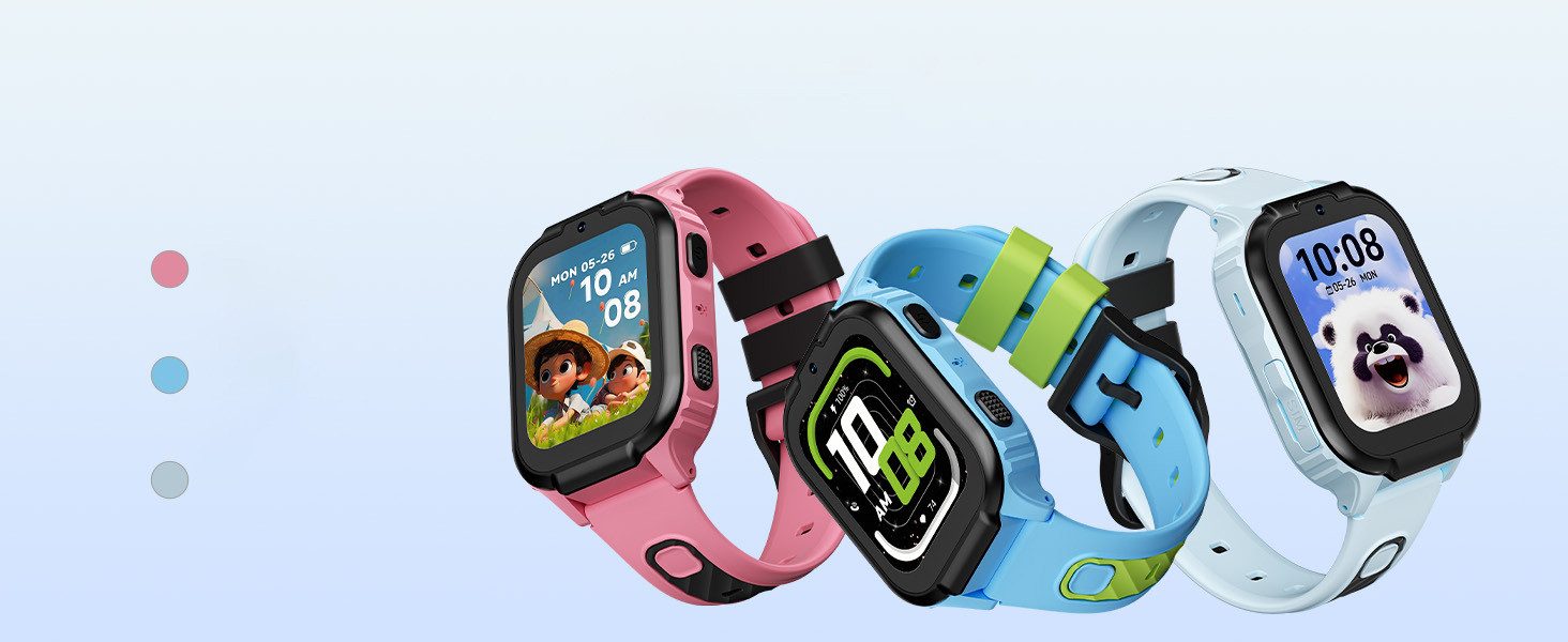 DOOGEE 4G Kinder-Smartwatch mit GPS-Ortung,SOS und Videoanruf,1,83 Zoll,8 GB Watch (Proprietär), GPS-Ortung, SOS, Aktivität, Videochat, GPS-Ortung, SOS, Videochat, Aktivität
