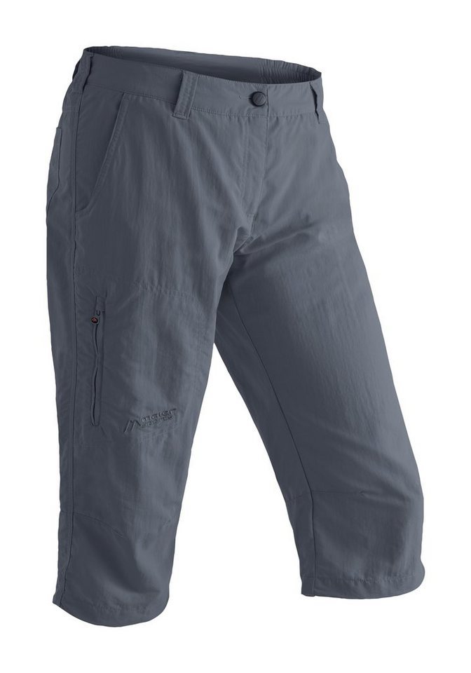 Maier Sports Caprihose Neckar kurze Hose Damen, luftige Wanderhose, leichte Outdoorhose, Reg Fit