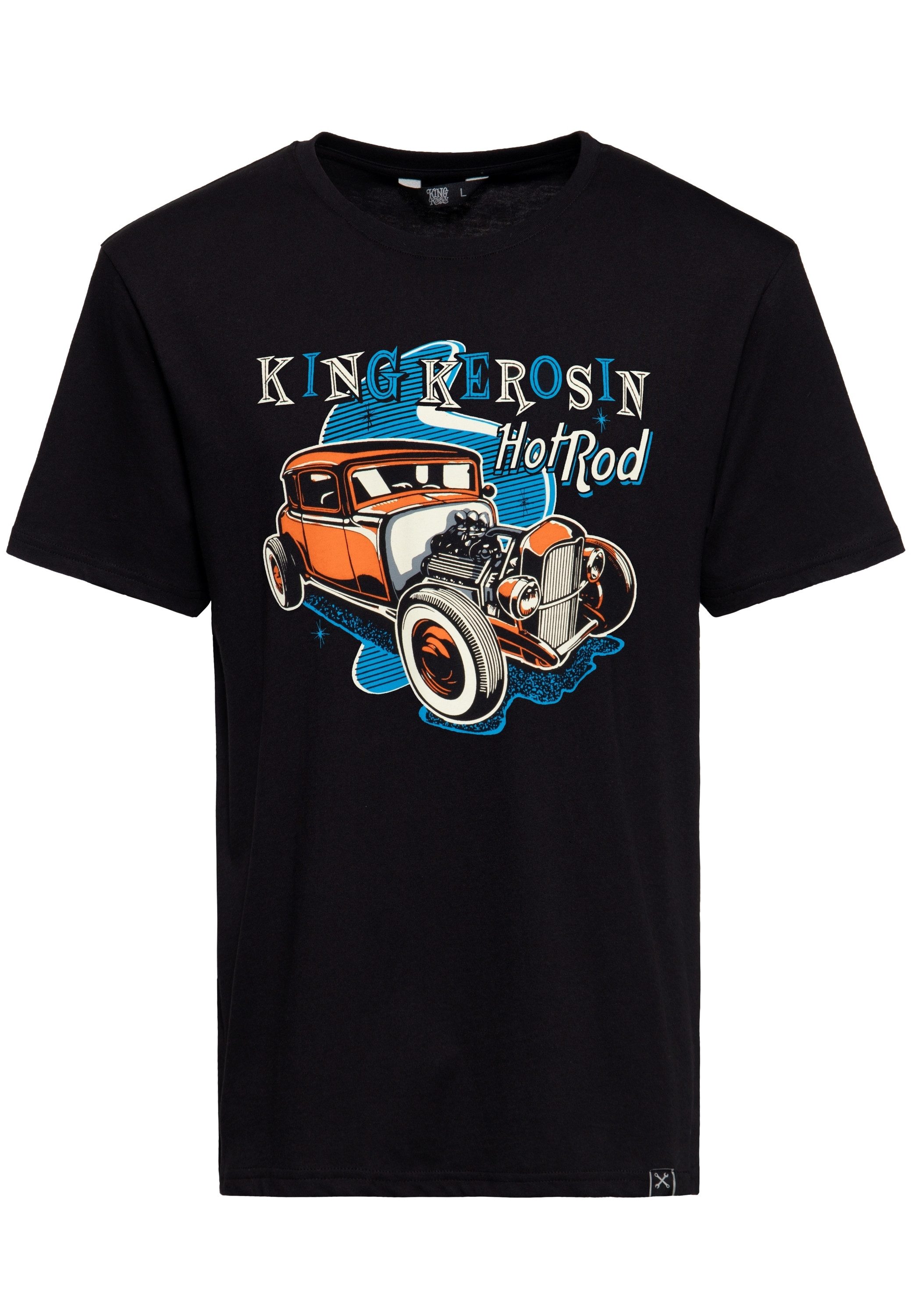 KingKerosin Print-Shirt Hot Rod (1-tlg) mit Artwork-Print