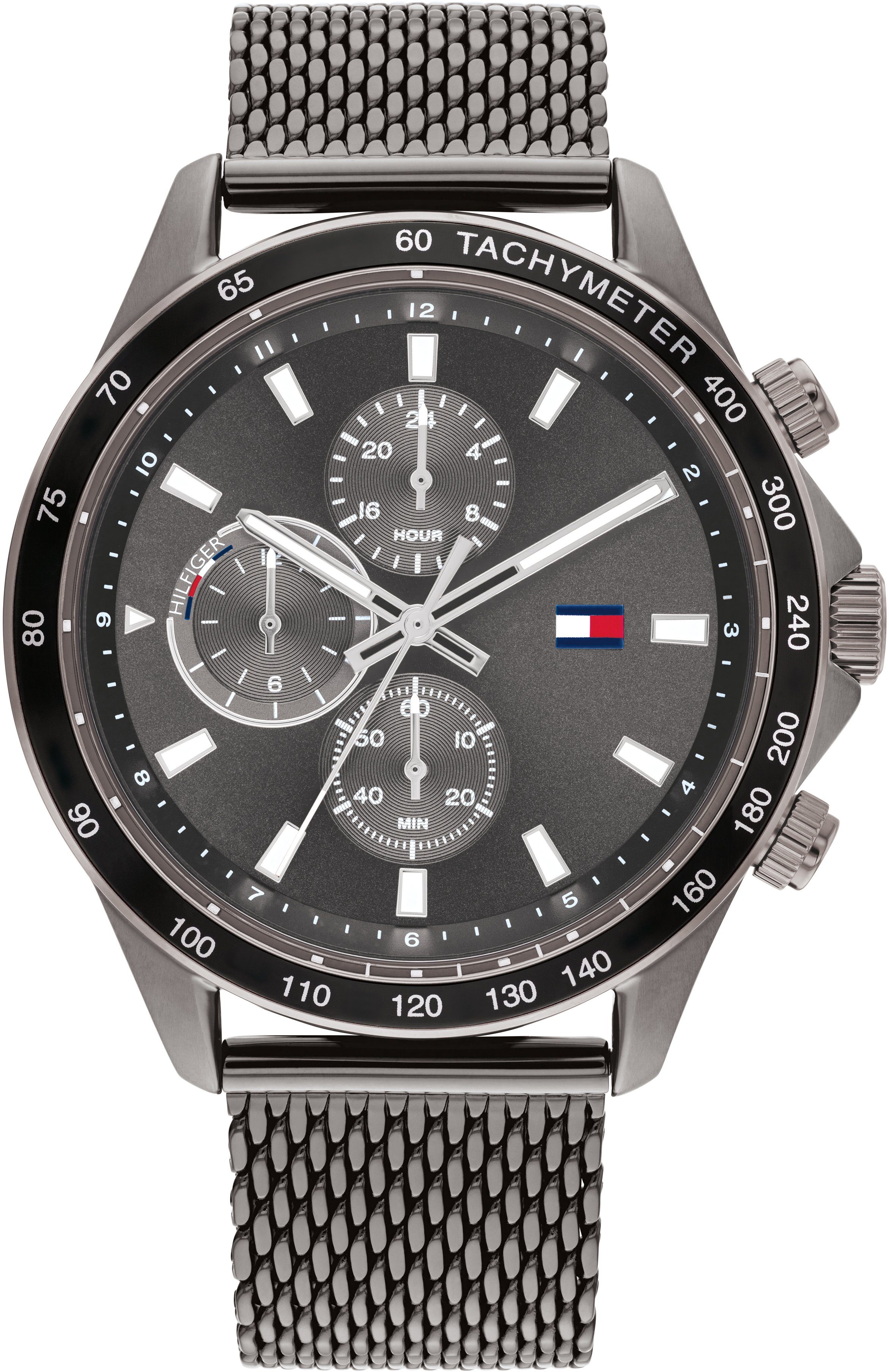 Tommy Hilfiger Multifunktionsuhr SPORT, 1792019, Quarzuhr, Armbanduhr, Herrenuhr, 12/24-Std.-Anzeige, analog