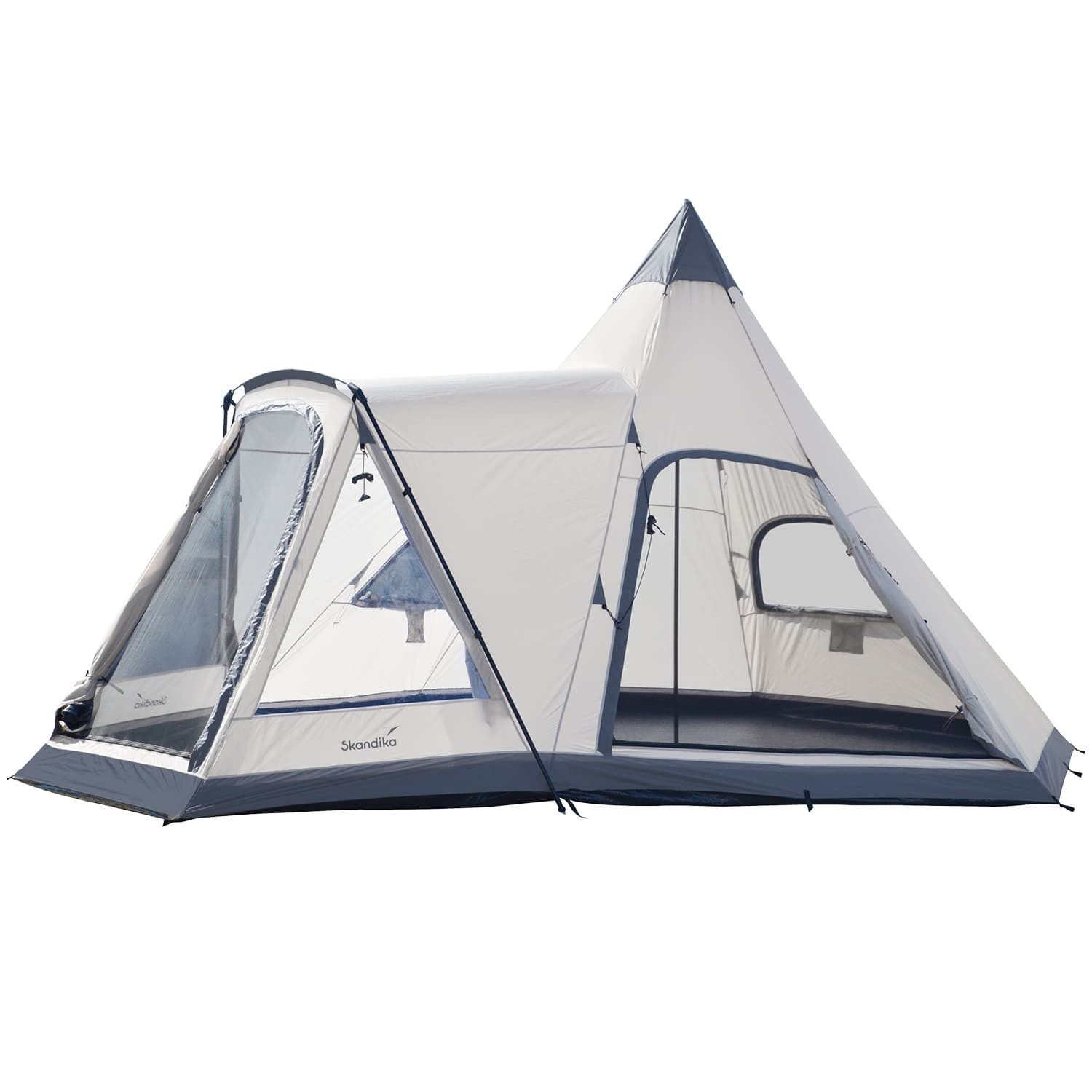 Skandika Tipi-Zelt, Personen: 6, 2-3 m Stehhöhe, UV 50+, 3000 mm Wassersäule, für 6 Mann, Outdoor