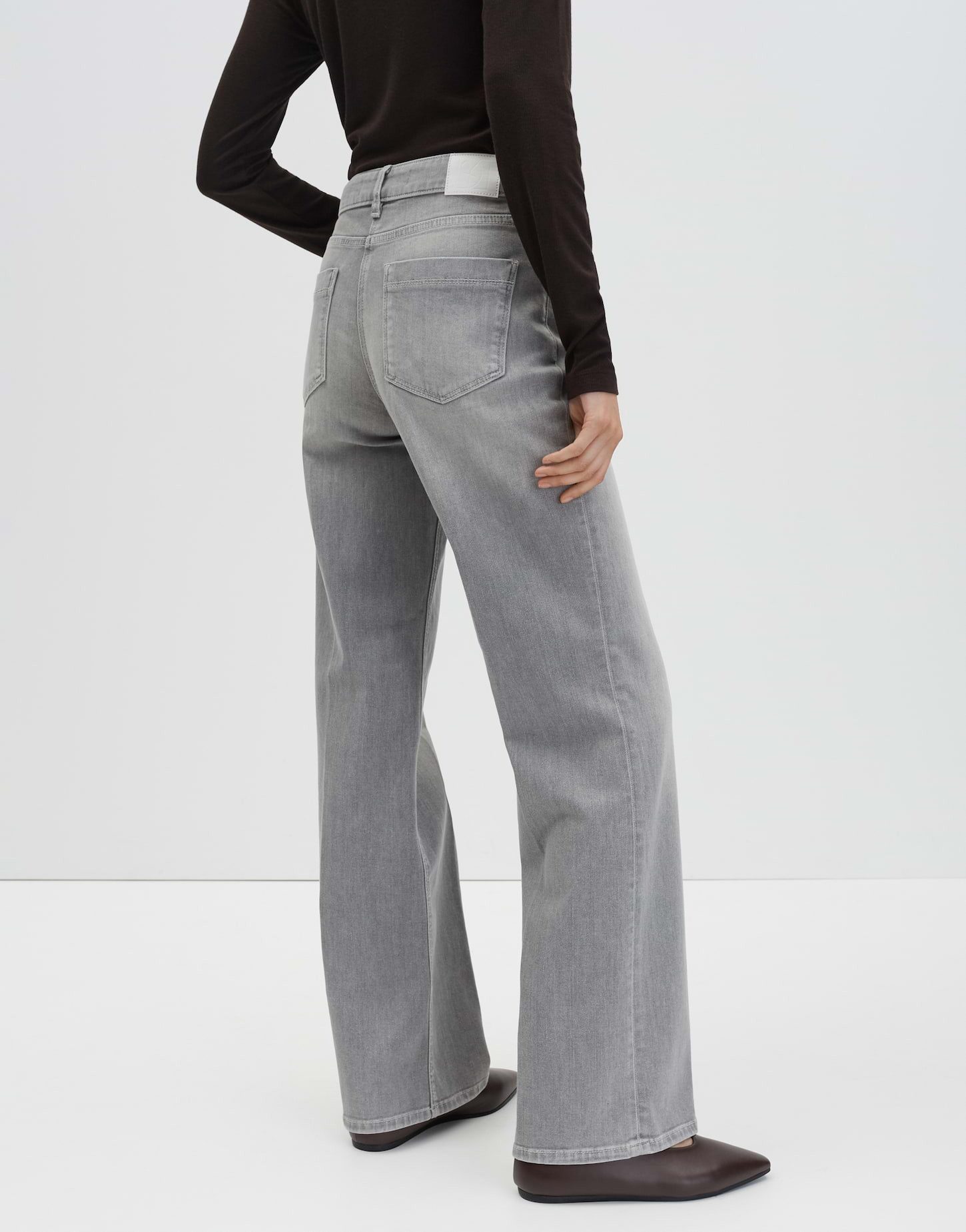 someday Bootcut-Jeans CARIE ICONIC aus BCI Cotton Mix Mid Rise Mid Rise, Long, Flared
