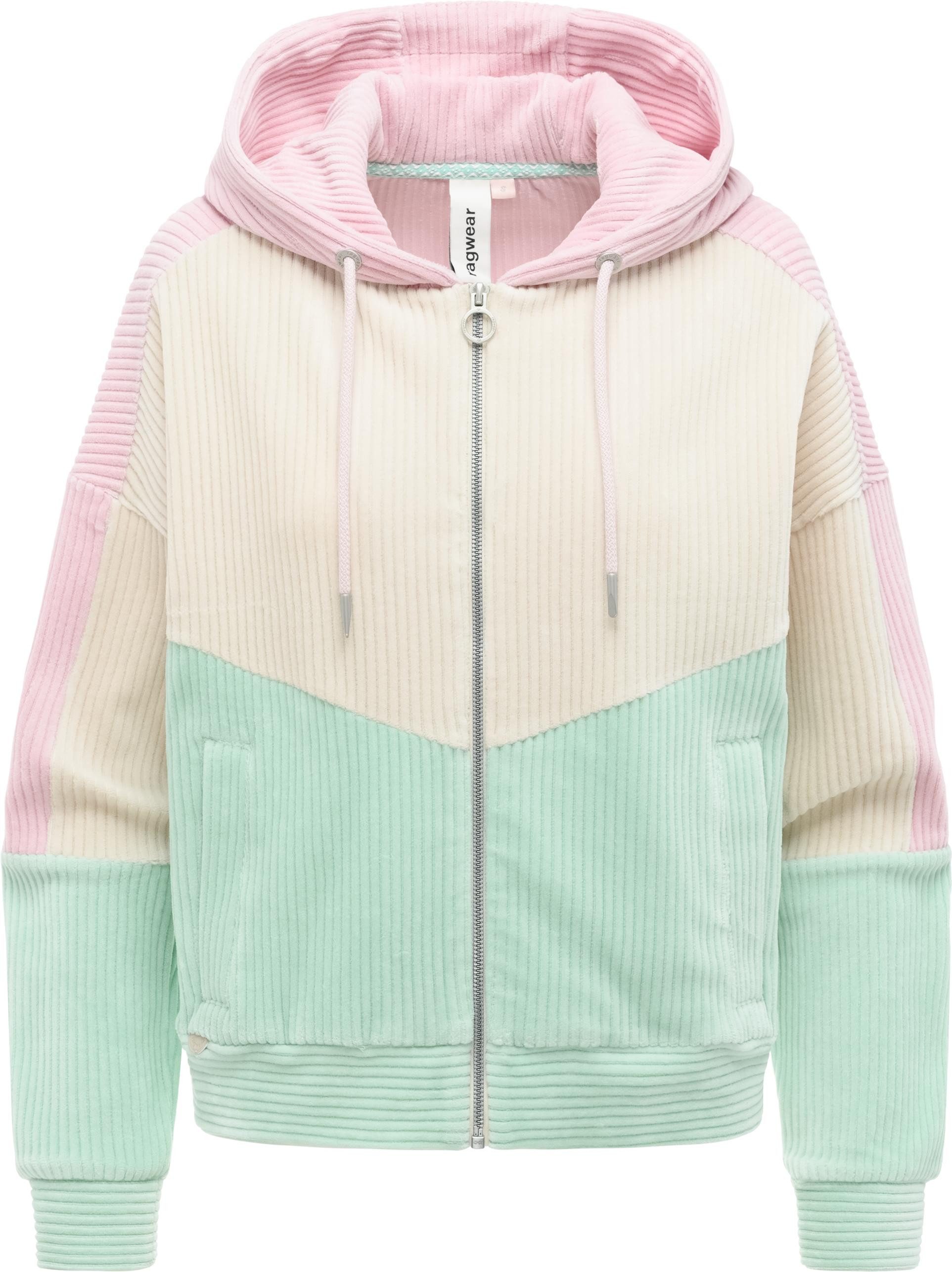 Ragwear Sweatjacke Queny Sweat Cordy Modische Cordjacke aus kuscheligem Kord