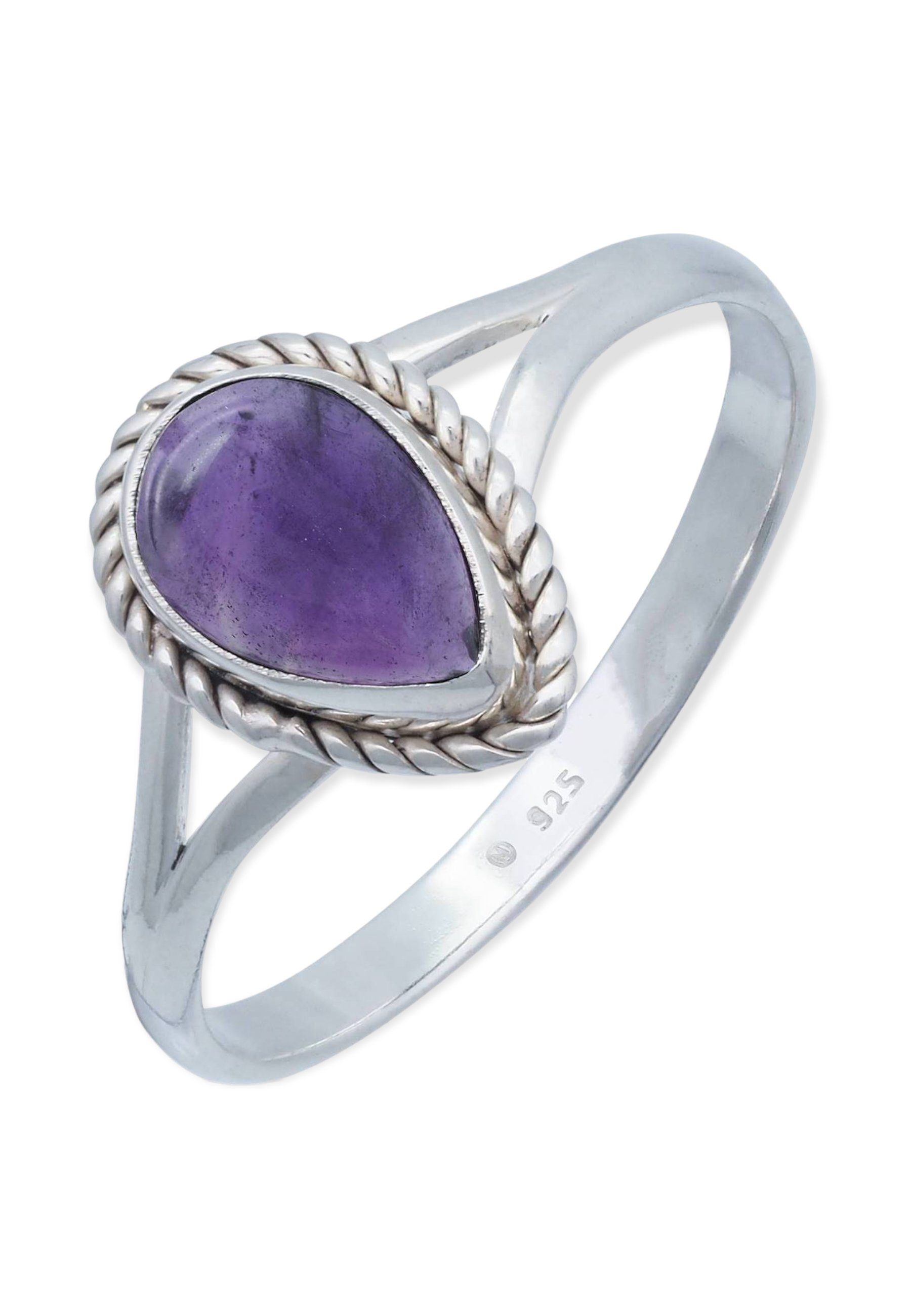 Silberring Amethyst mit Silber mantraroma 925er