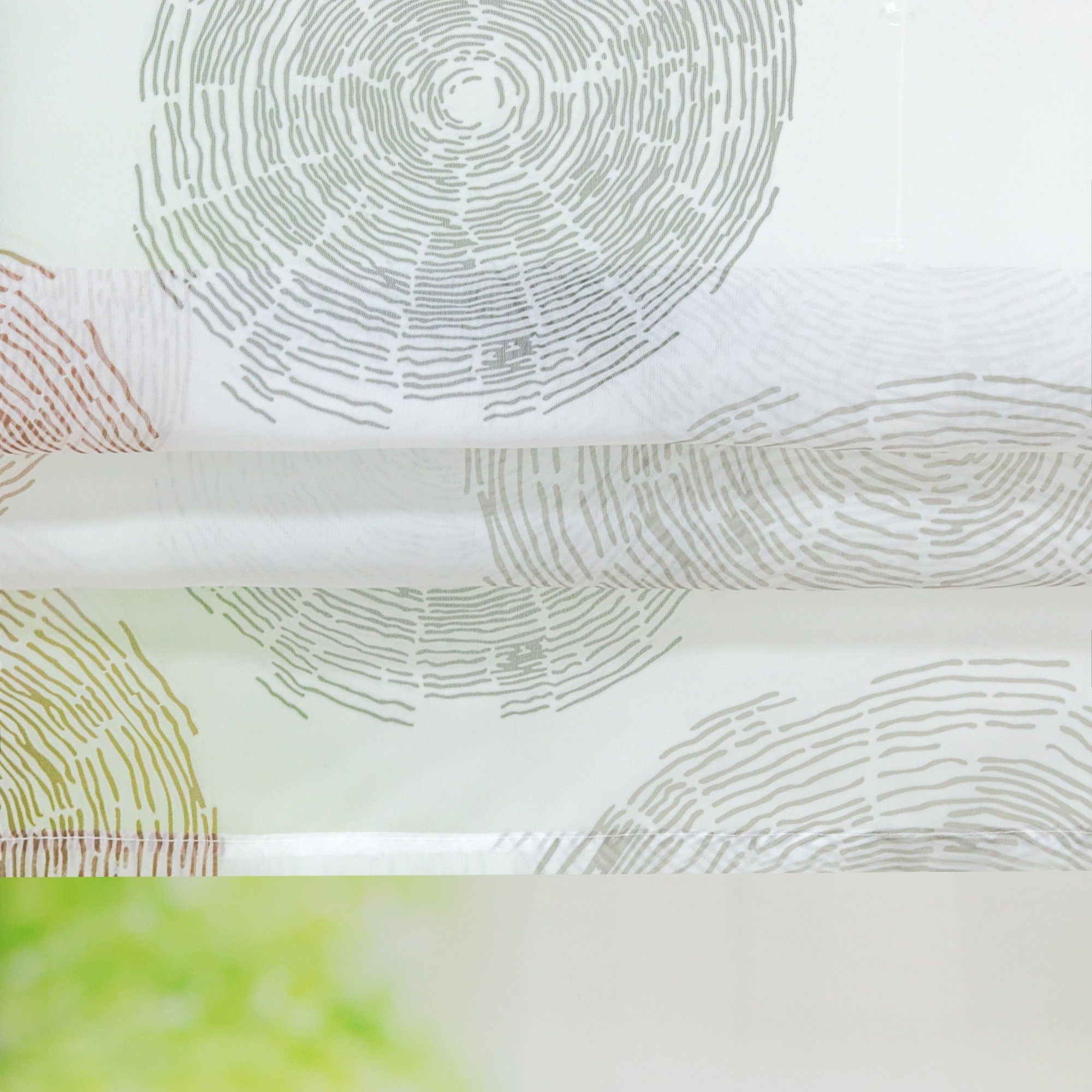 Joyswahl Raffrollo, mit Hakenaufhängung, ohne Bohren, mit Jahresring-Druck günstig online kaufen