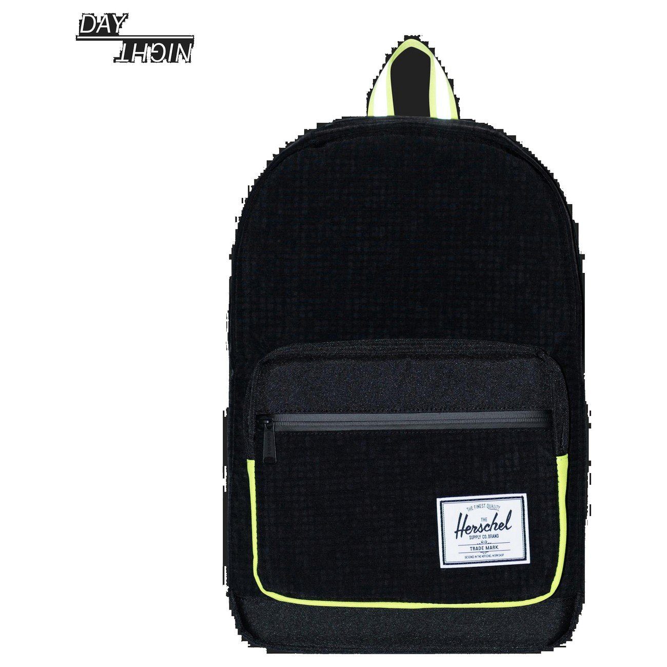 22 Herschel Schulrucksack Rucksack cm - /safety black ripstop/black yellow 43 Pop Quiz enzyme